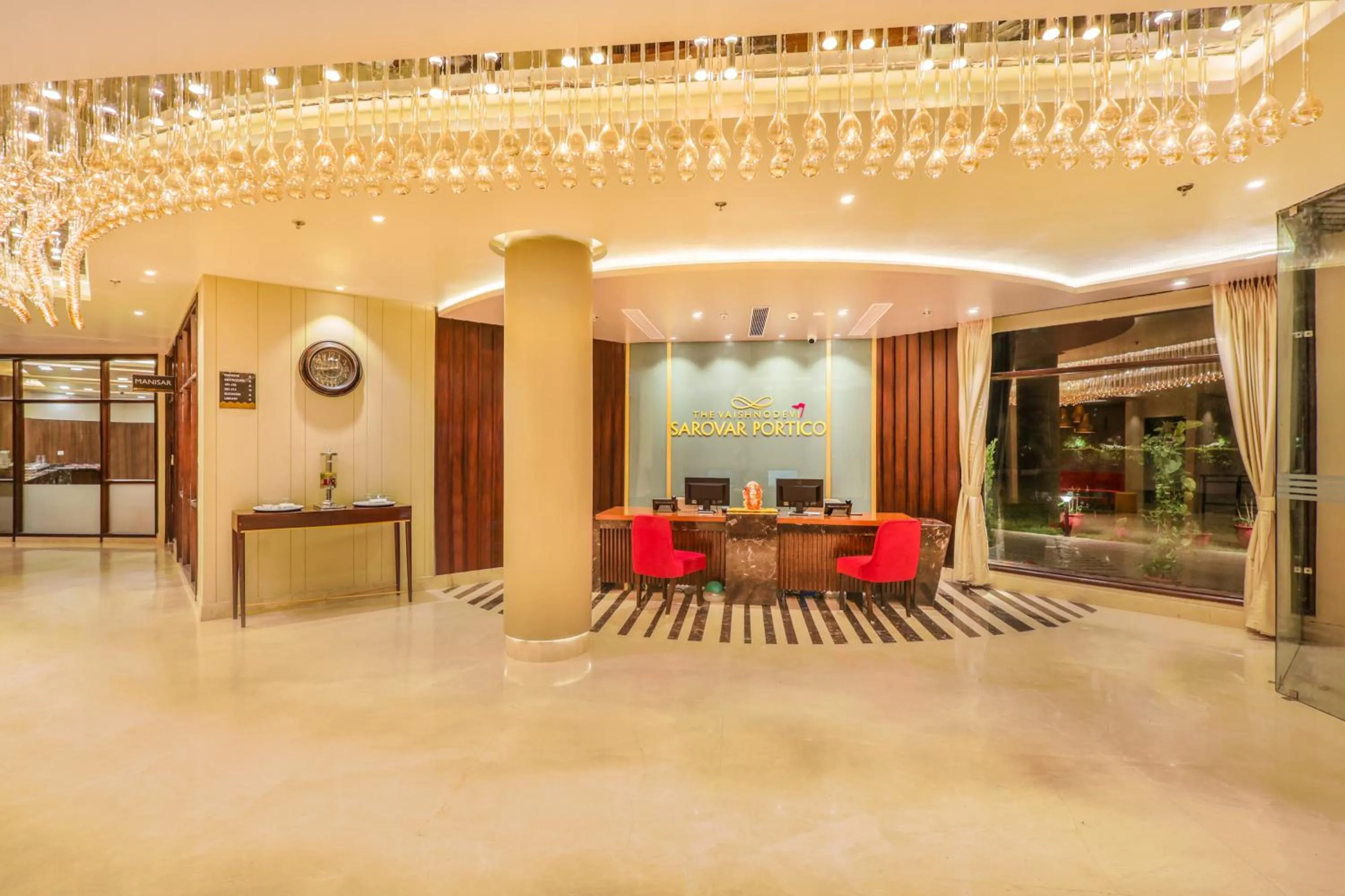 Lobby or reception in The Vaishnodevi Sarovar Portico