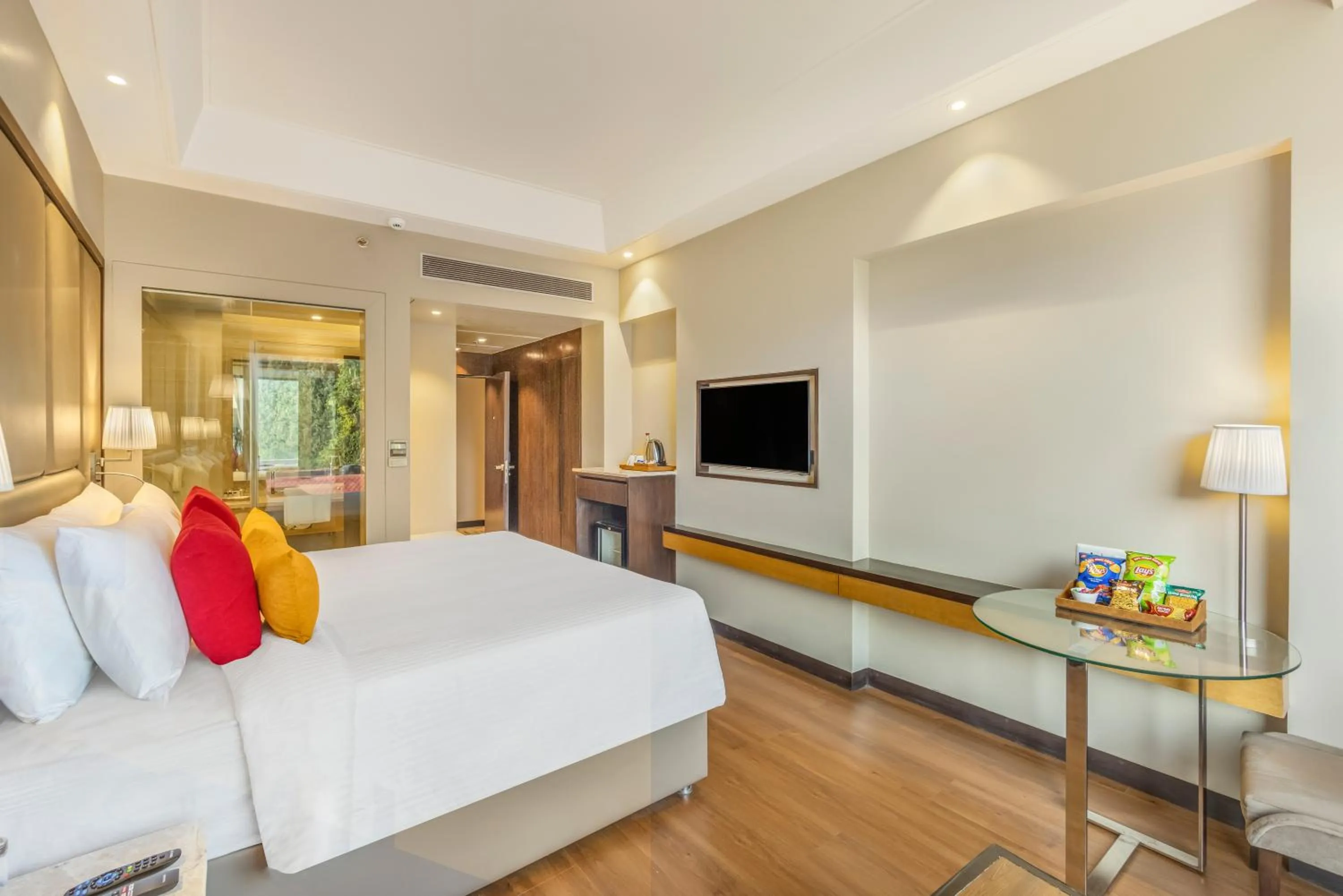 Bedroom, Bed in The Vaishnodevi Sarovar Portico