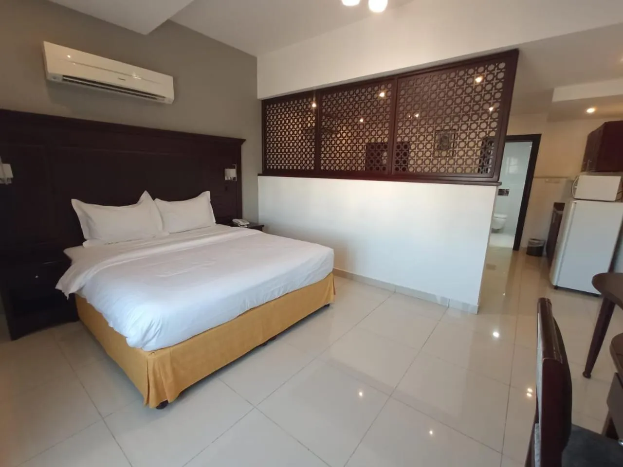 Bed in Asfar Hotel Apartments