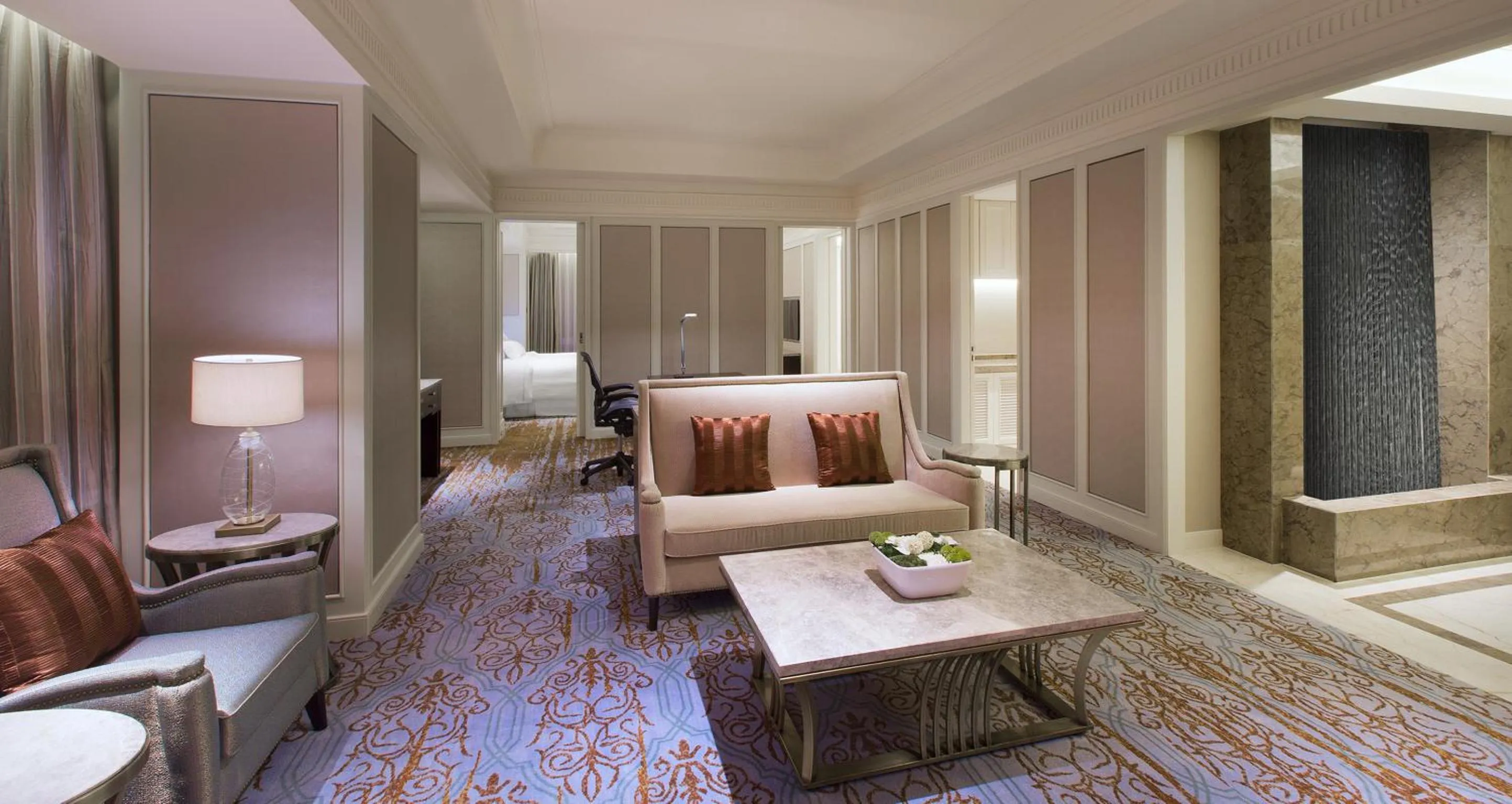 Living room, Bed in The Westin Qingdao