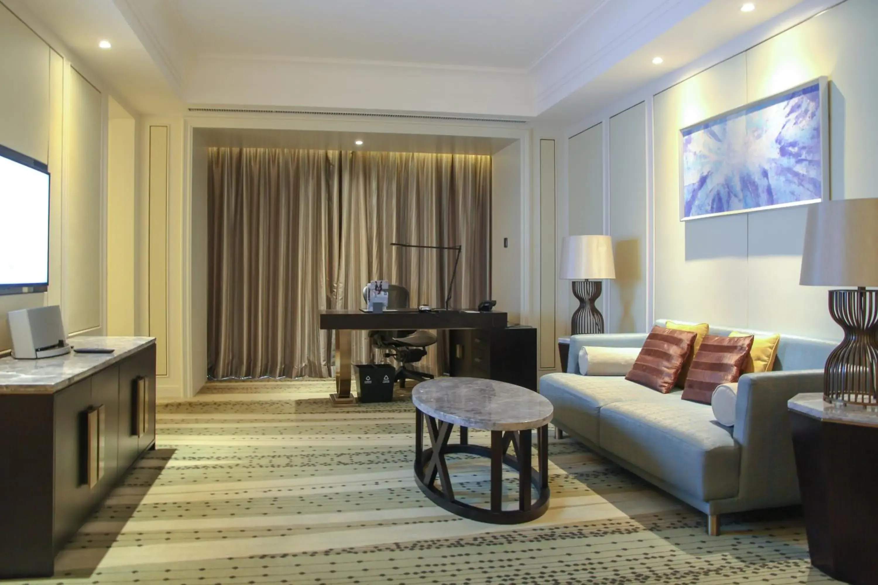 Club lounge access, 1 Bedroom Larger Suite, 1 King, Sea view in The Westin Qingdao - Instagrammable Club lounge access, 1 Bedroom Larger Suite, 1 King, Sea view in The Westin Qingdao - Instagrammable