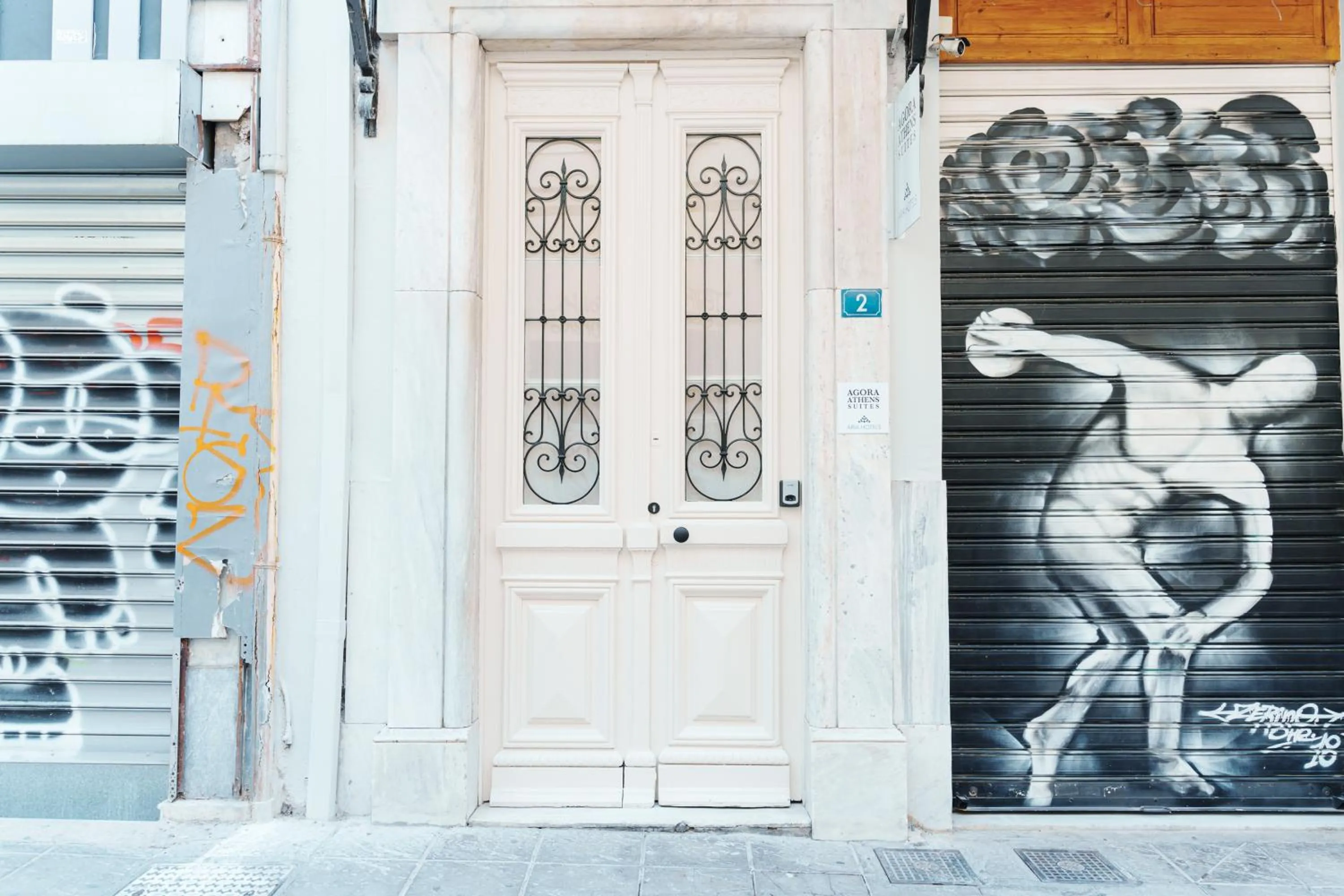 Facade/entrance in Agora Athens Suites