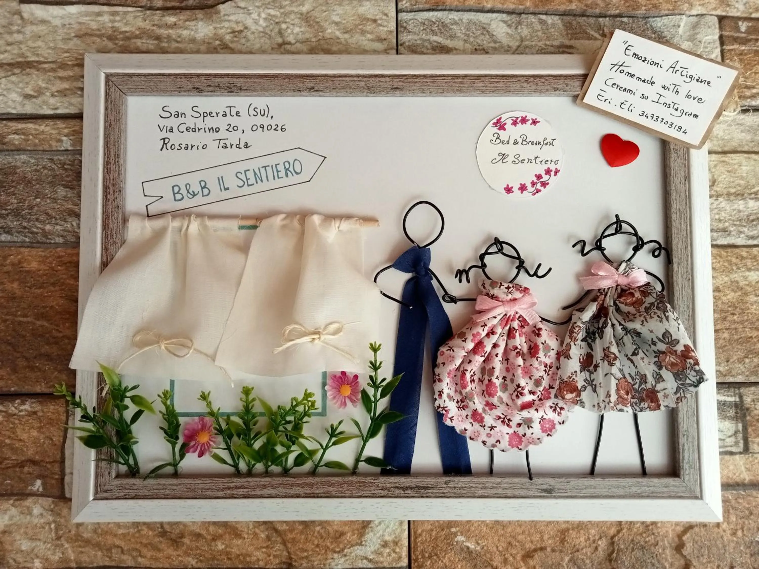 Decorative detail in B&B Il Sentiero