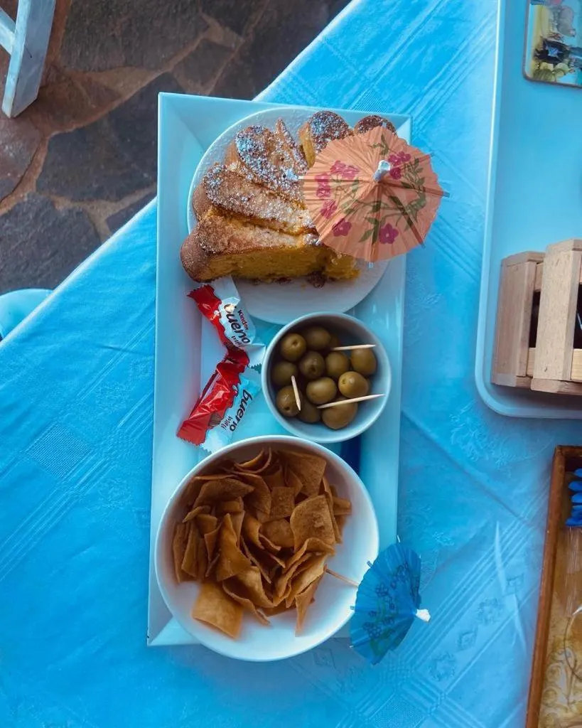 Food and drinks in B&B Il Sentiero