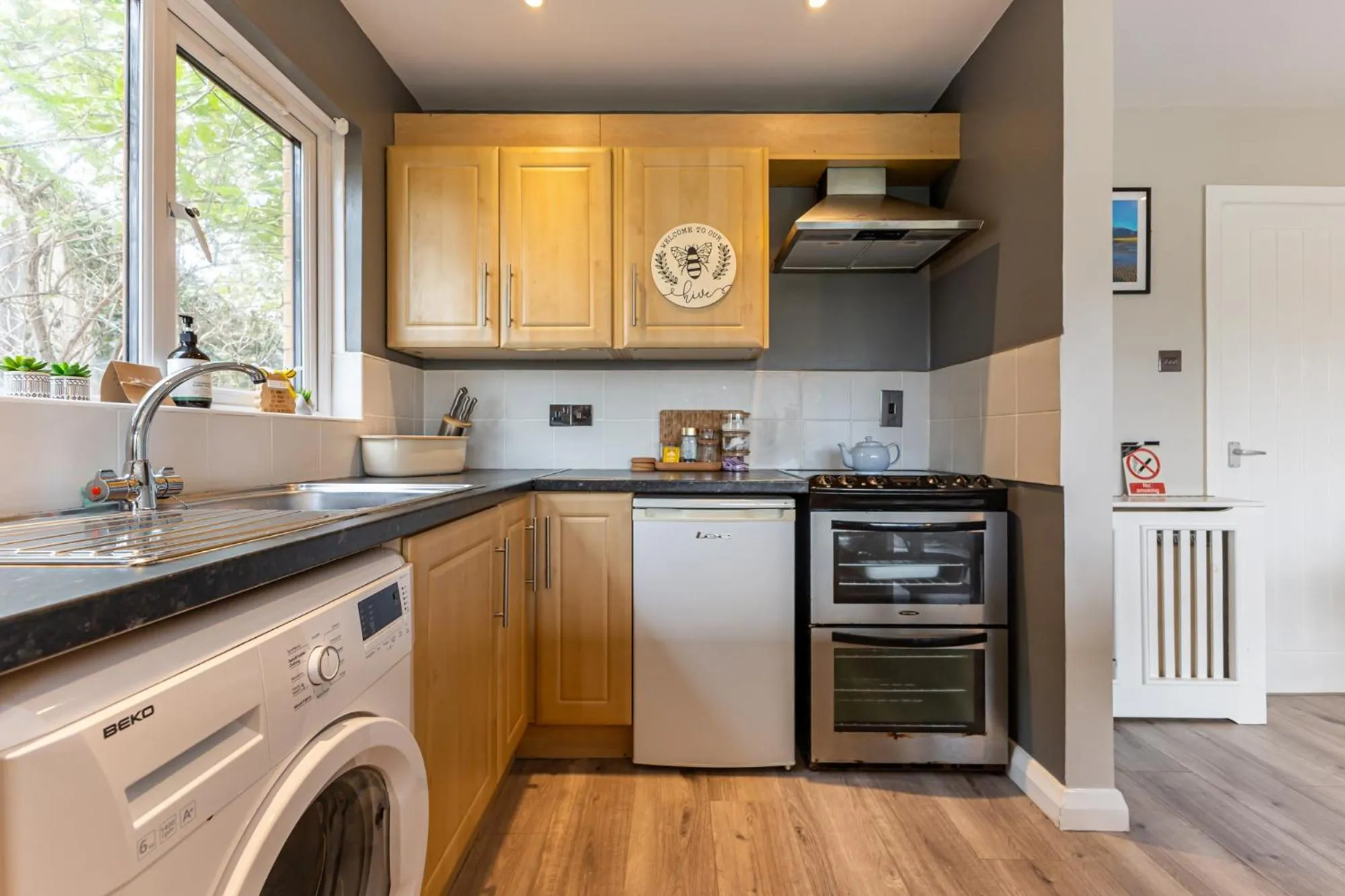 Kitchen or kitchenette in Central Apartment 3B