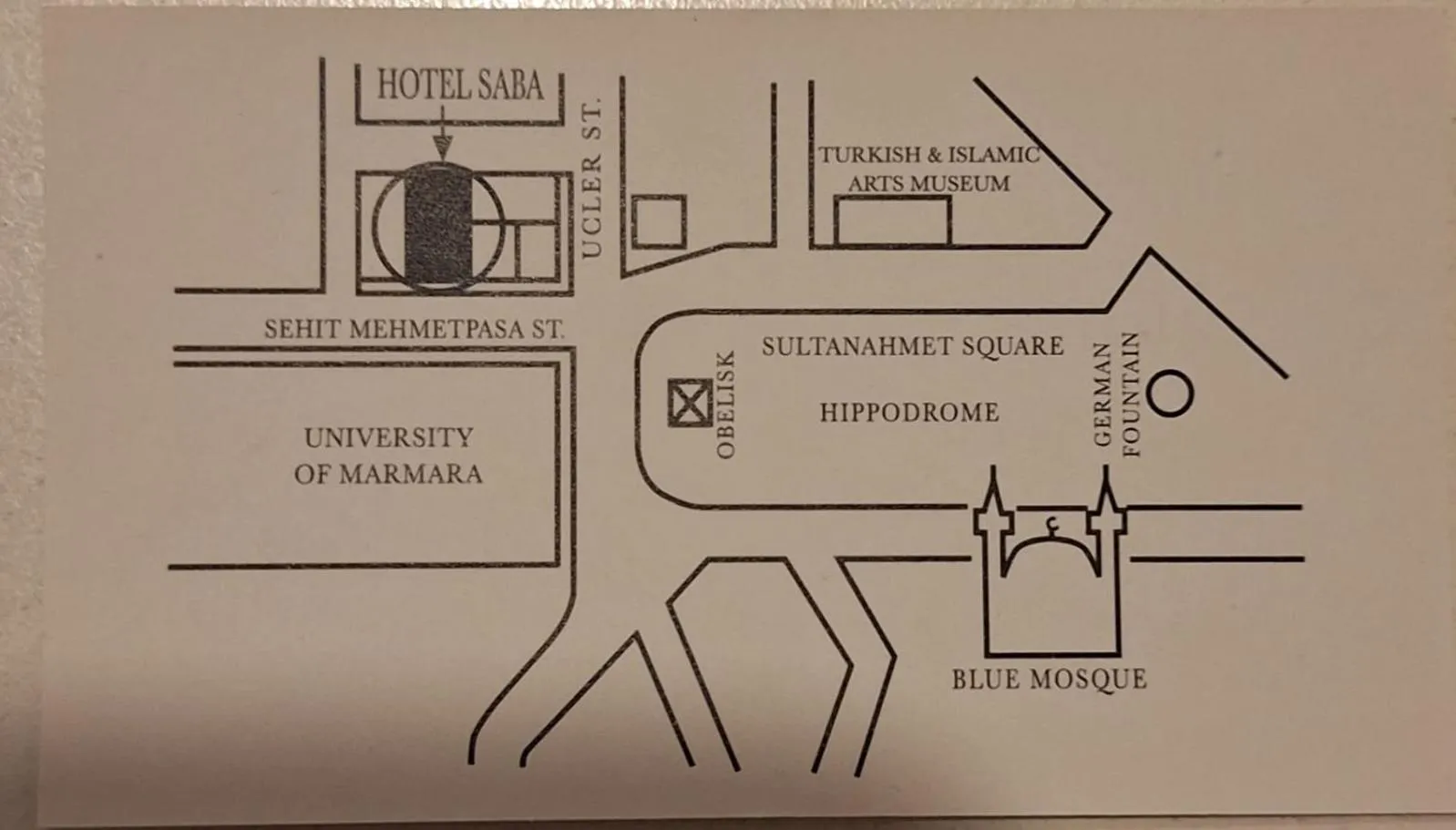 Location in Hotel Saba