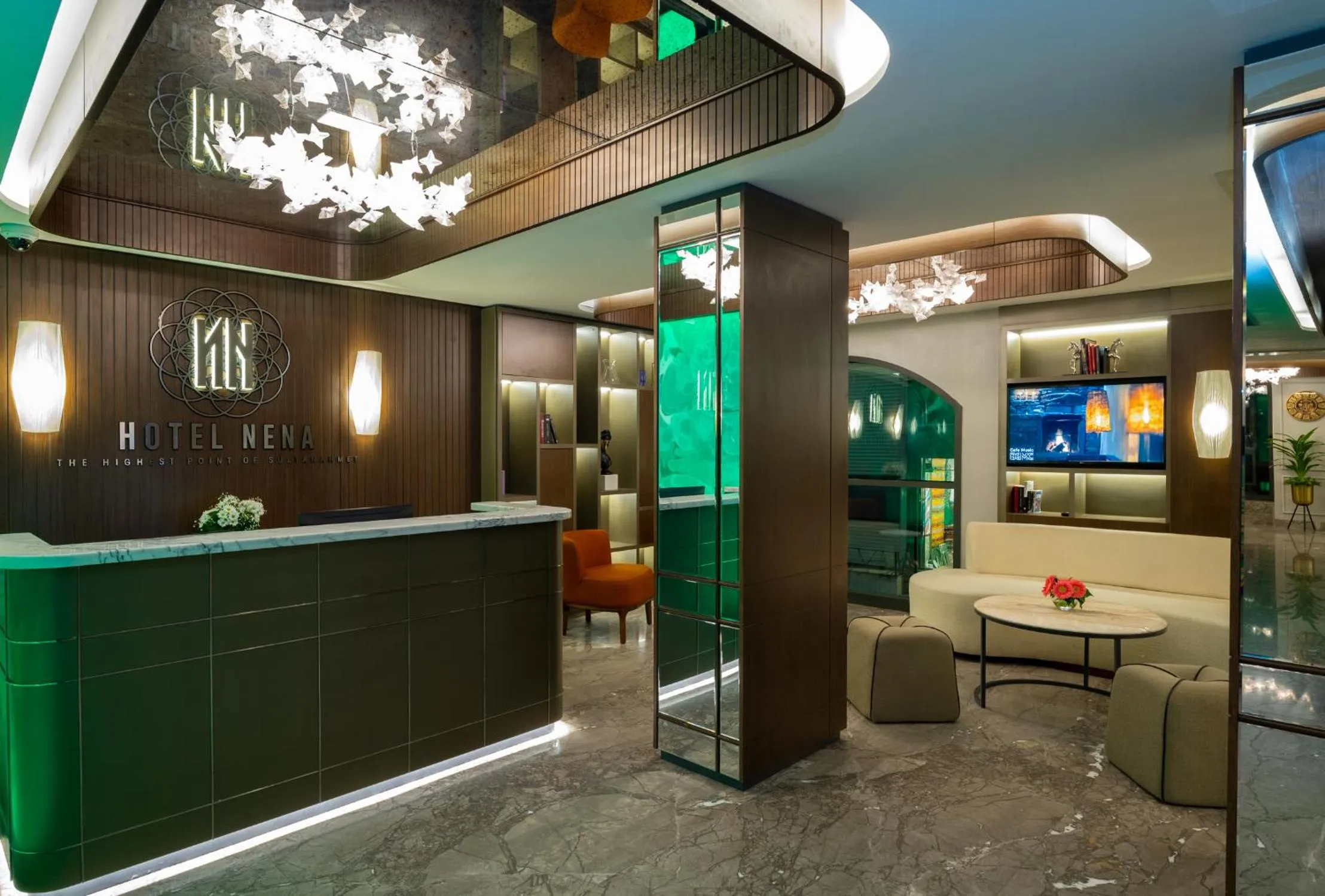 Lobby or reception in Hotel Nena