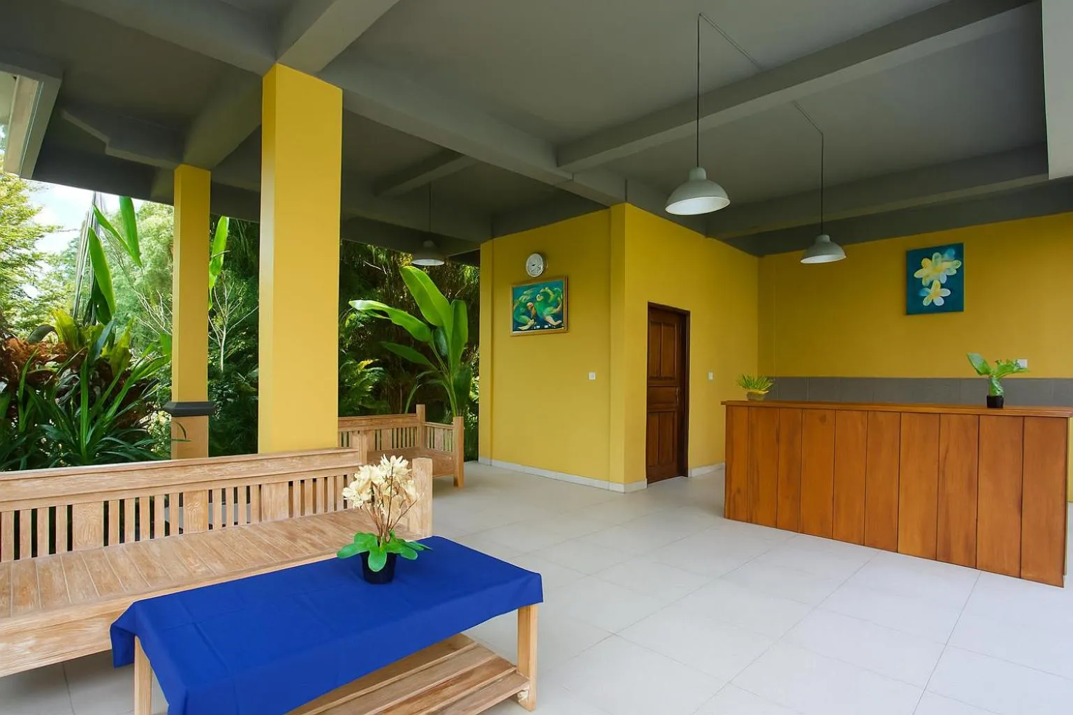 Lobby or reception in Dede Cottage Ubud