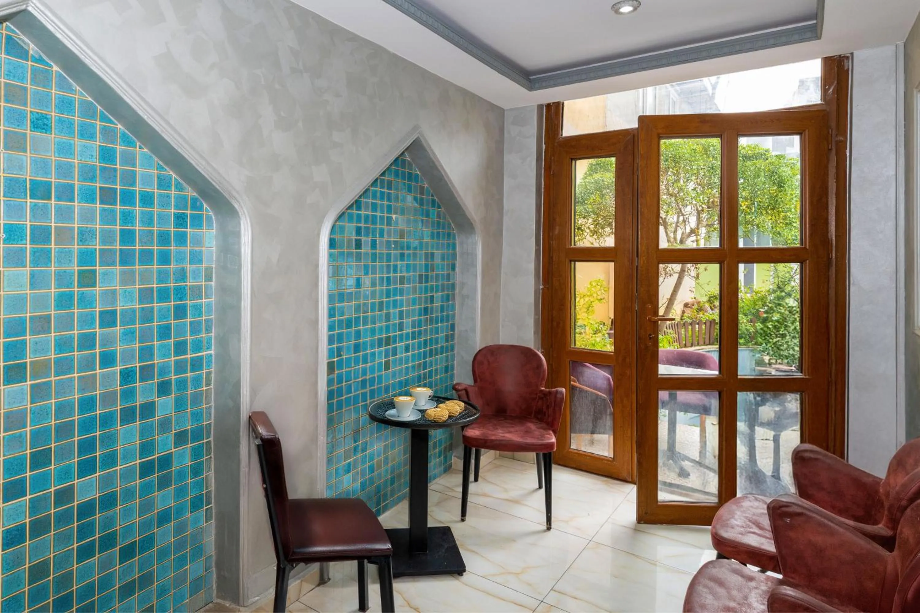 Seating area in Olimpic Hotel