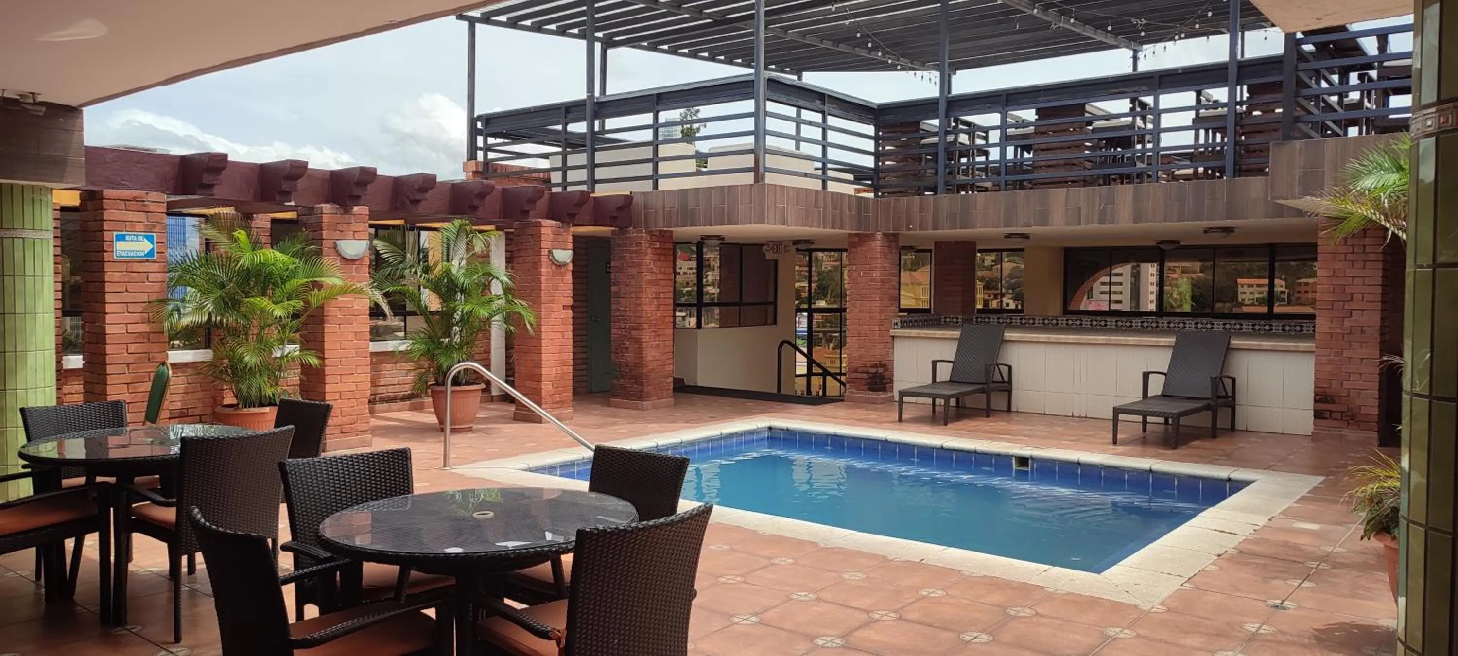 Pool view in FLORENCIA PLAZA HOTEL