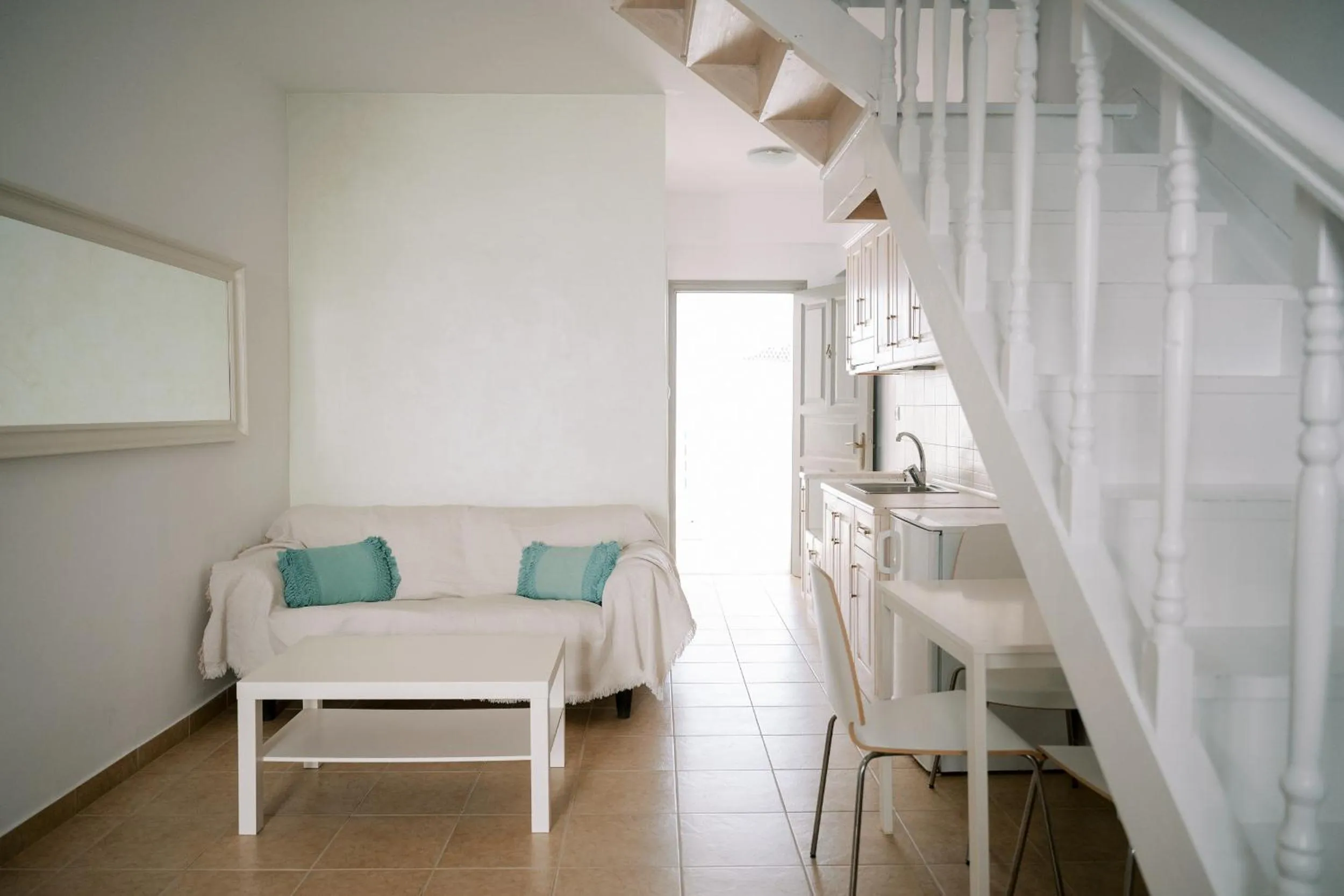 Kitchen or kitchenette in Lindos Harmony Suites