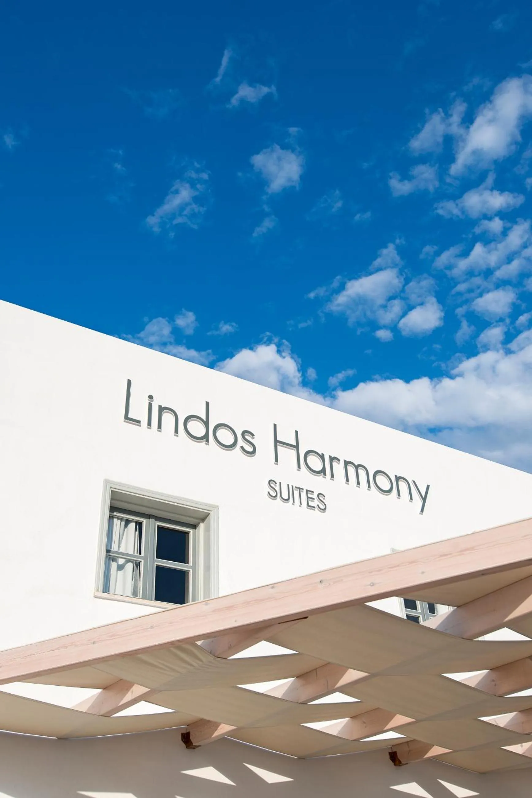 Facade/entrance in Lindos Harmony Suites