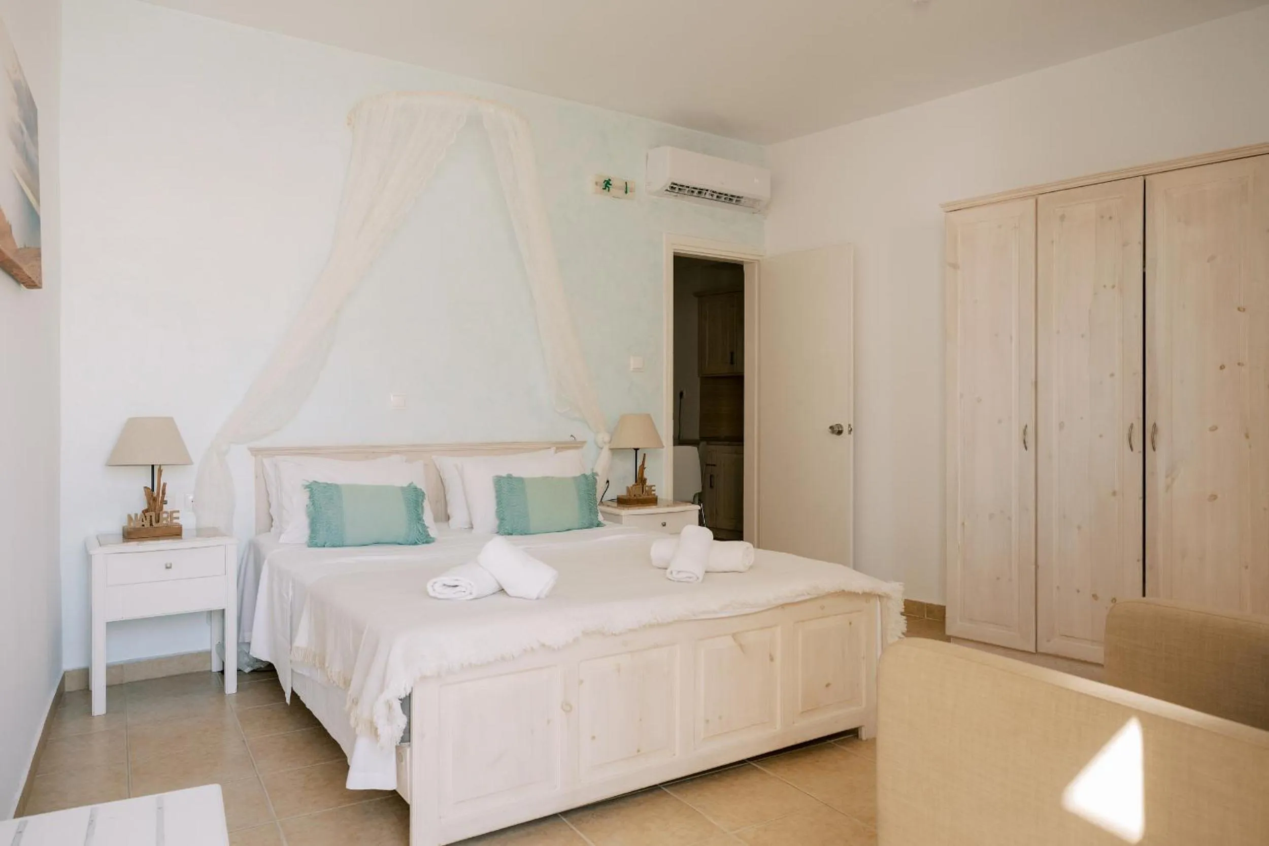 Bedroom, Bed in Lindos Harmony Suites