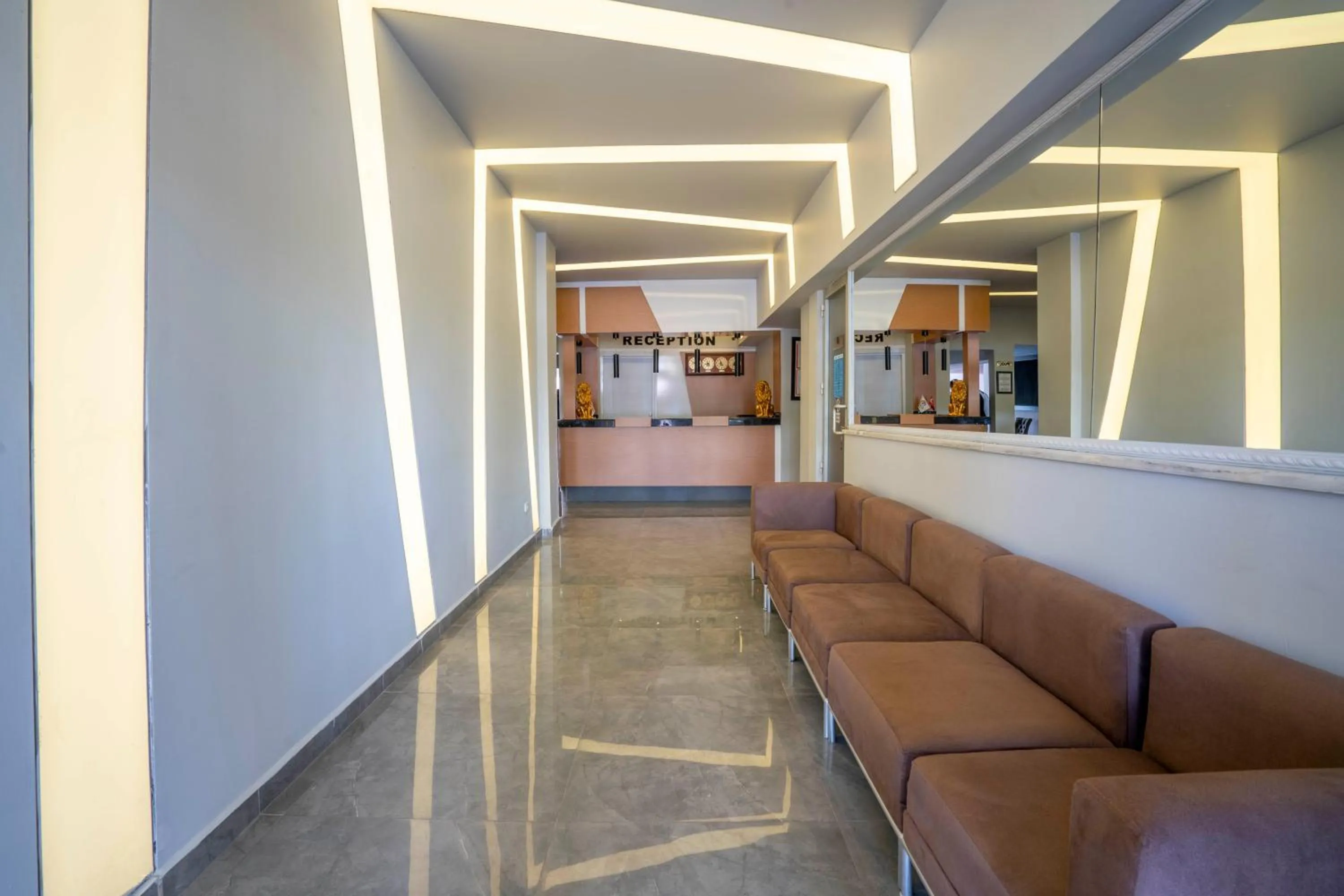 Seating area in Aslan Corner Hotel