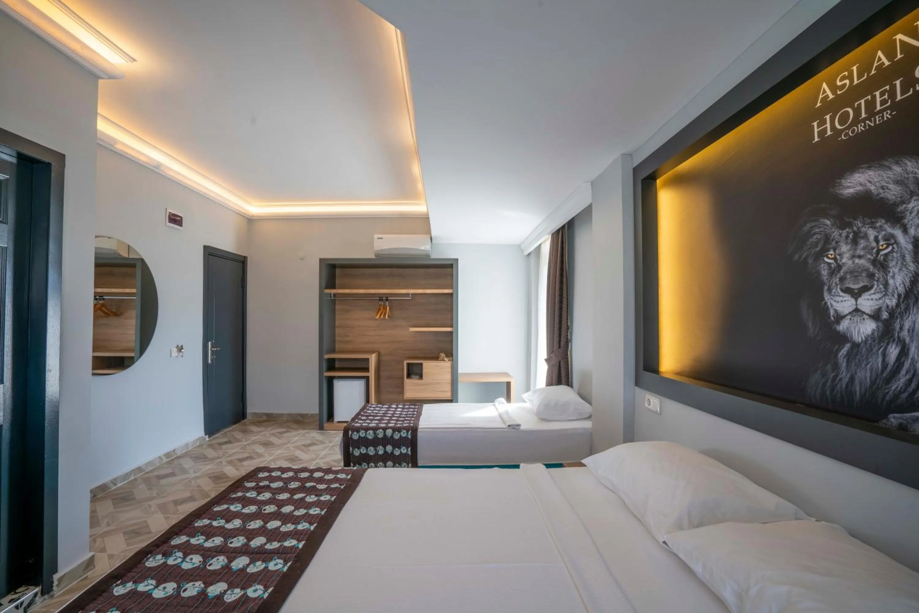 Bed in Aslan Corner Hotel