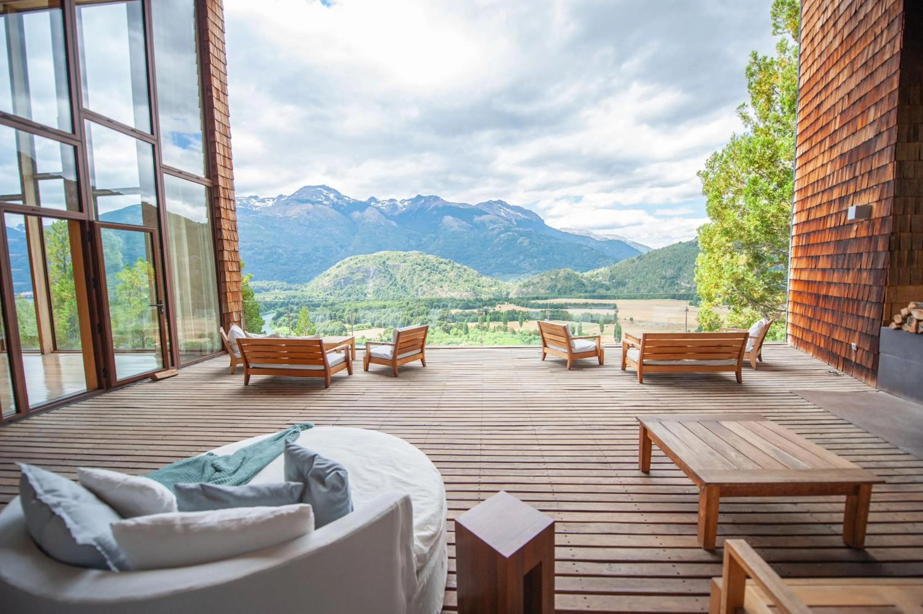 Patio in Uman Lodge Patagonia Chile