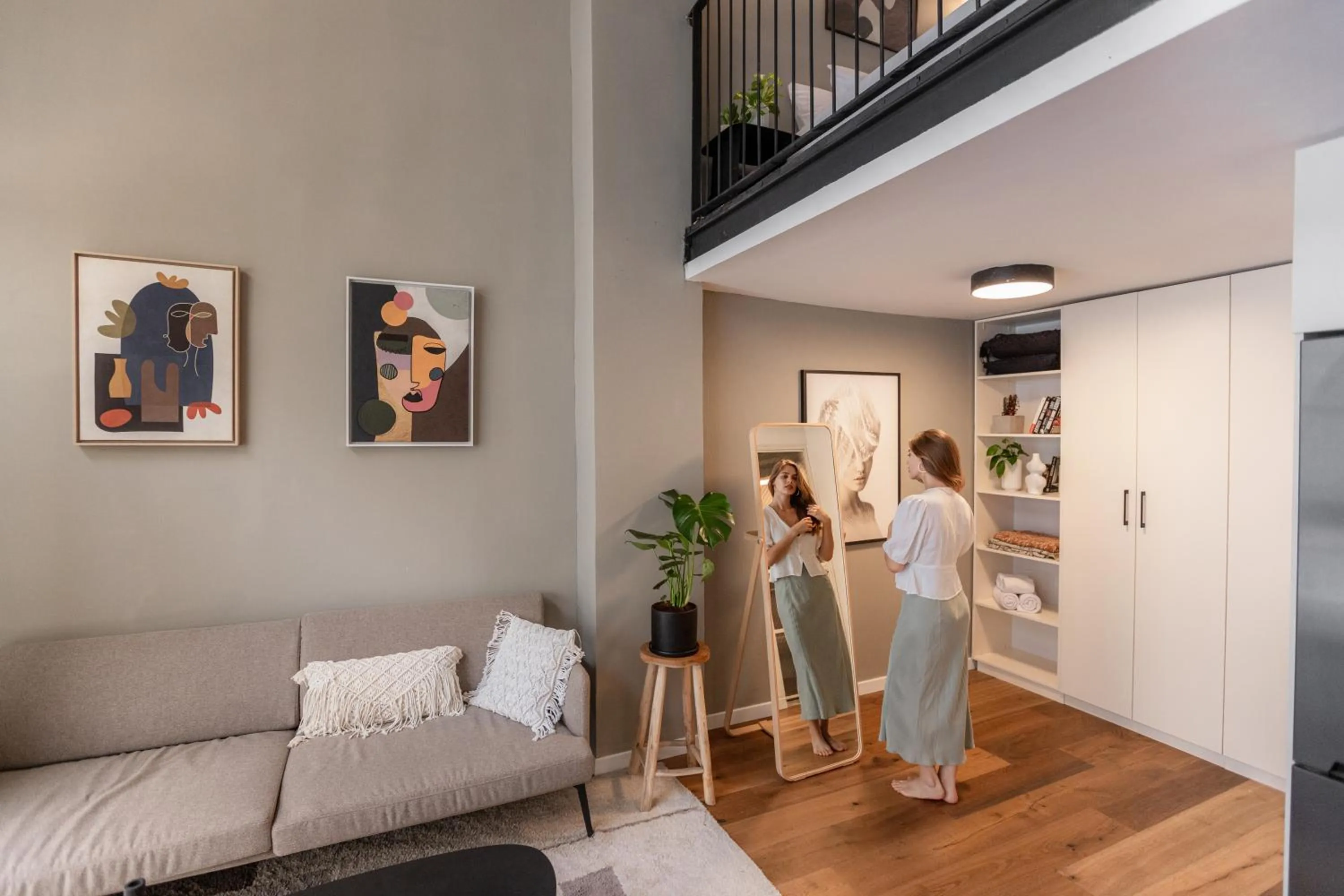 Photo of the whole room in DeBlox living - Alhambra Apartments