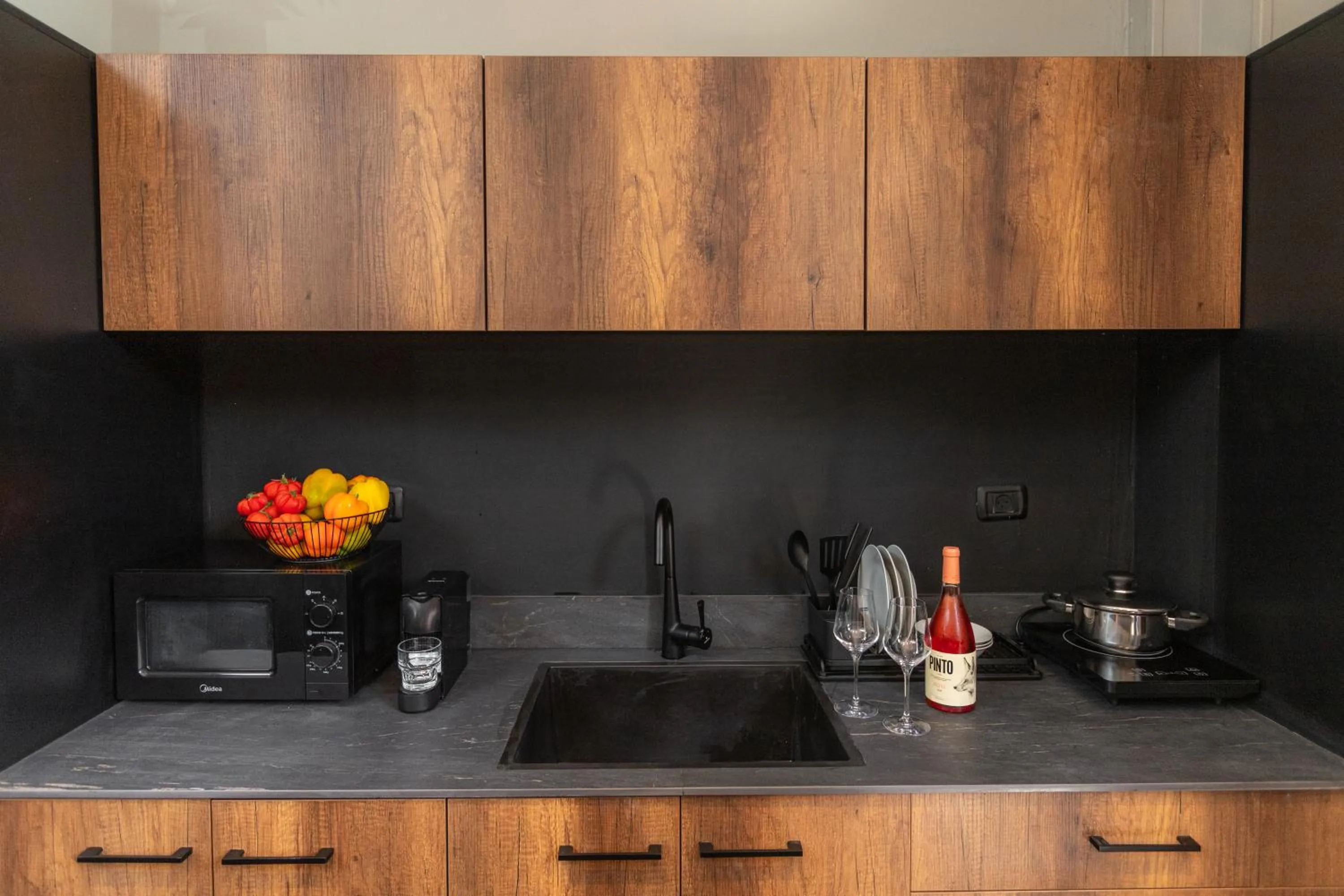 kitchen in DeBlox living - Alhambra Apartments