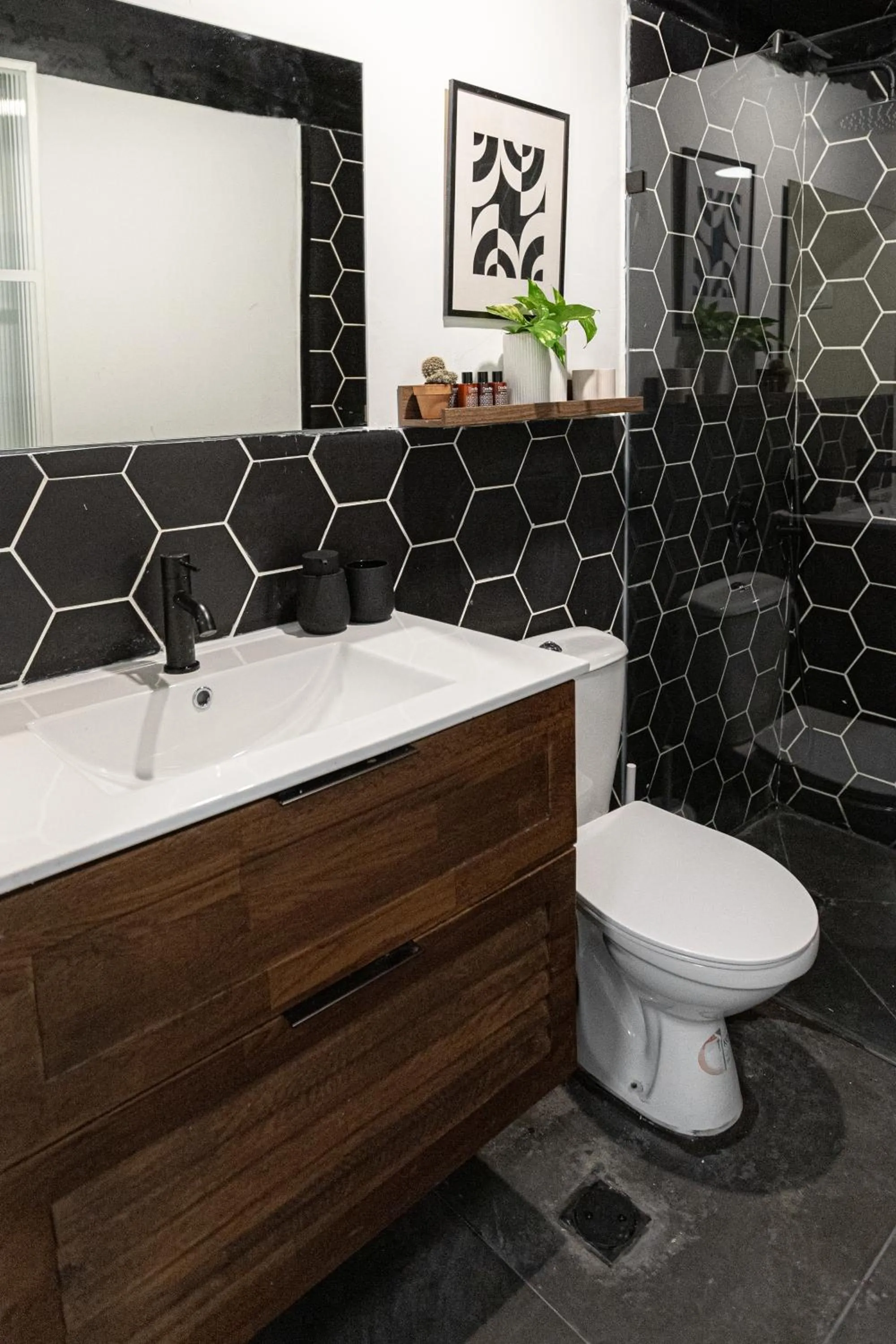 Bathroom in DeBlox living - Alhambra Apartments