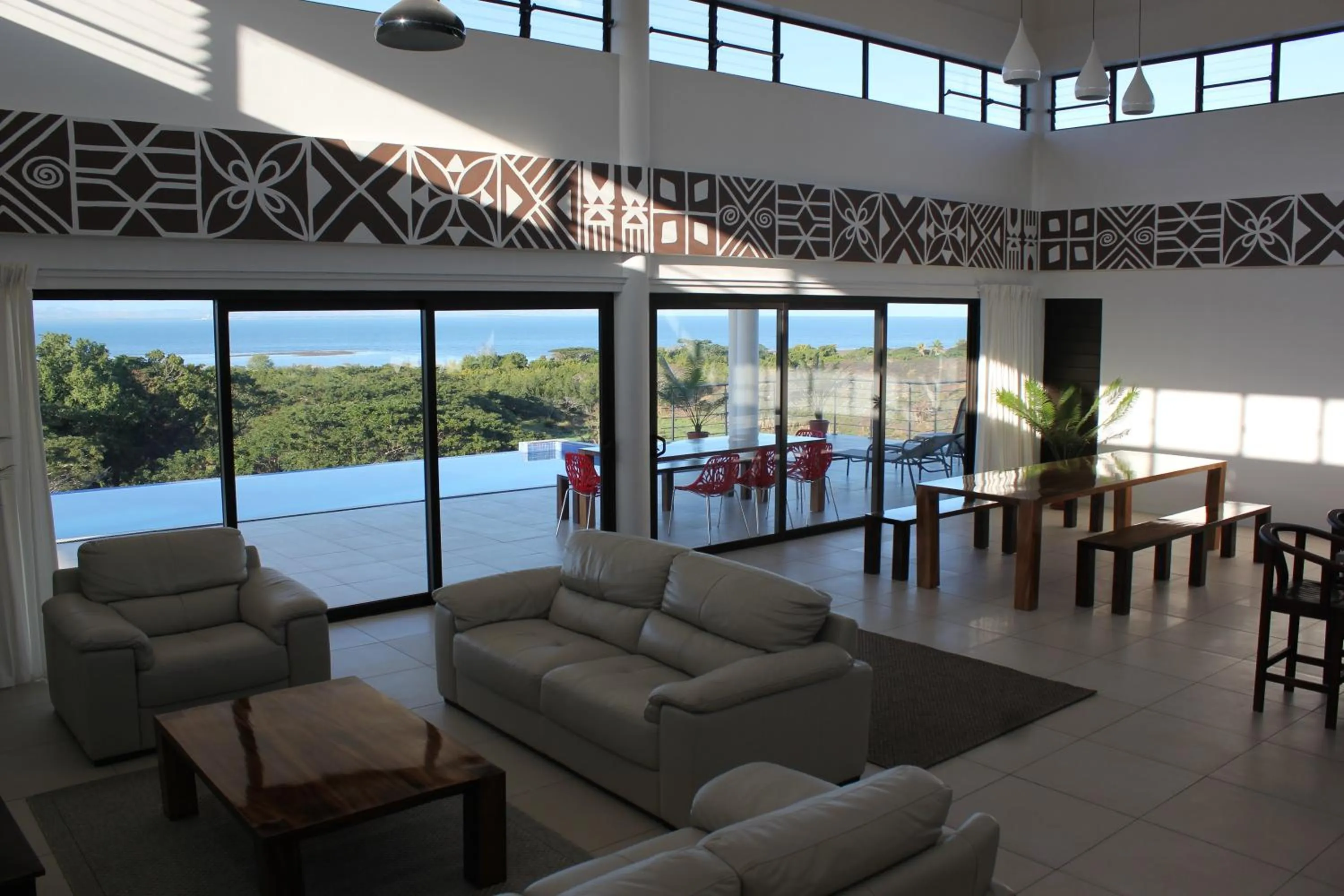 Living room in Sapphire Bay Fiji