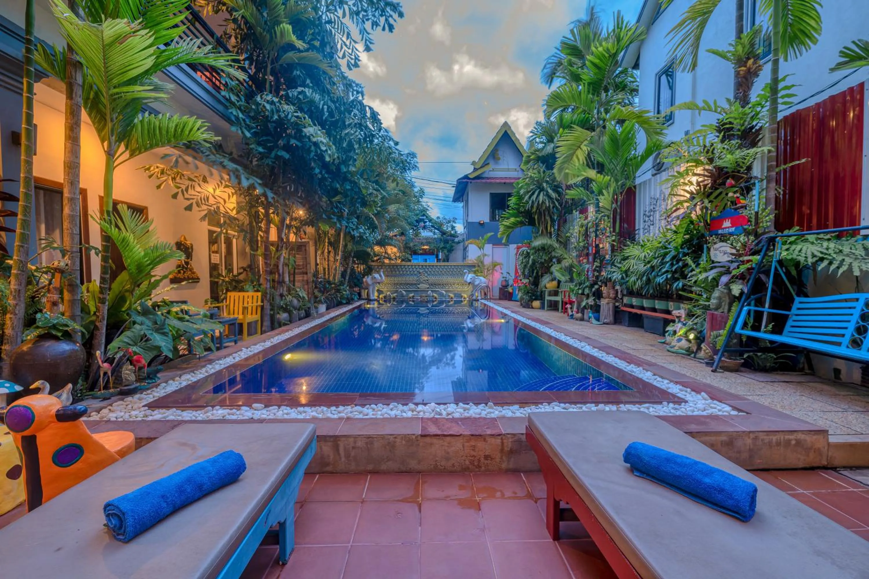 Swimming pool in Asanak D'Angkor Boutique Hotel