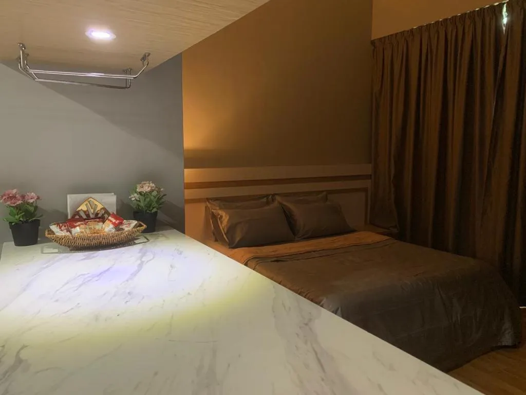 Bed in Imperium Residence Kuantan Cityview with Washing Machine