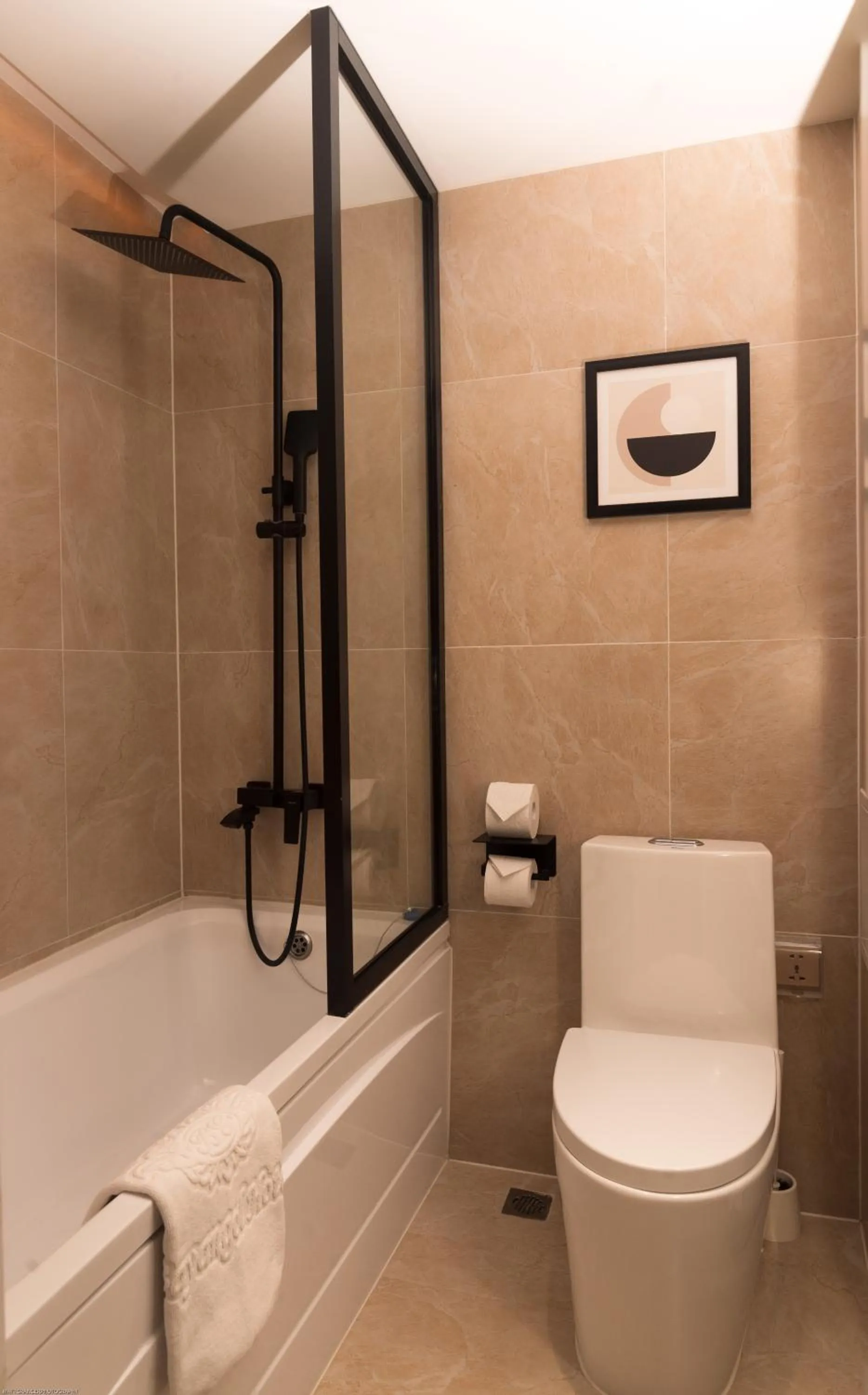 Shower in Bayangol Hotel