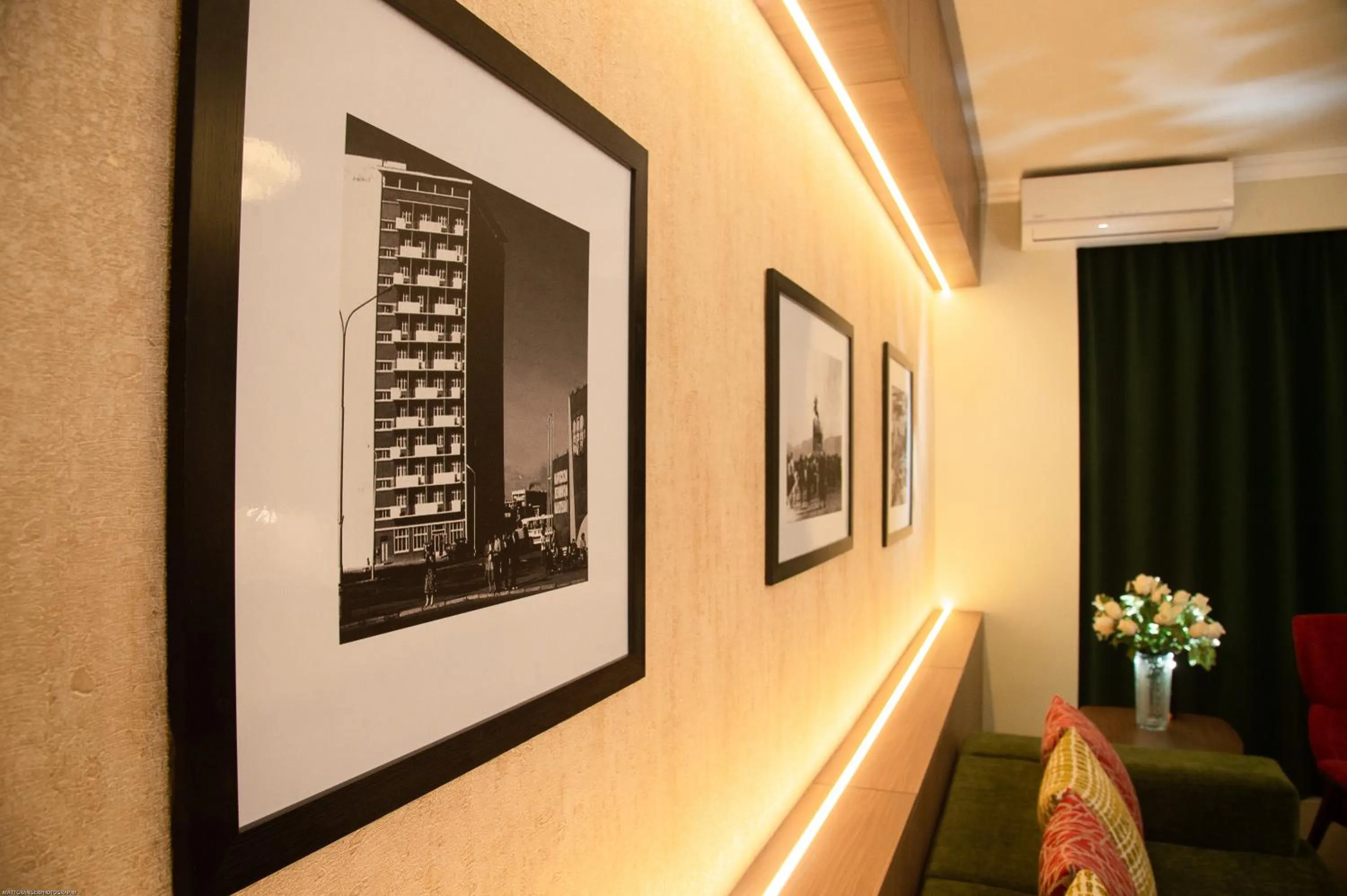 Decorative detail in Bayangol Hotel