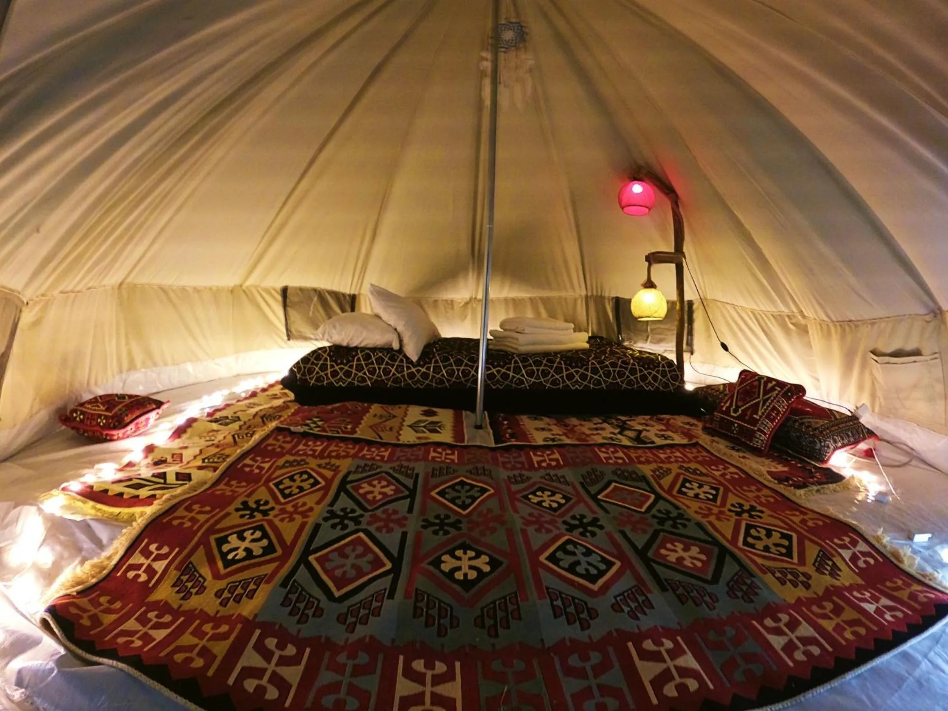 Bed in Butterfly Valley Beach Glamping