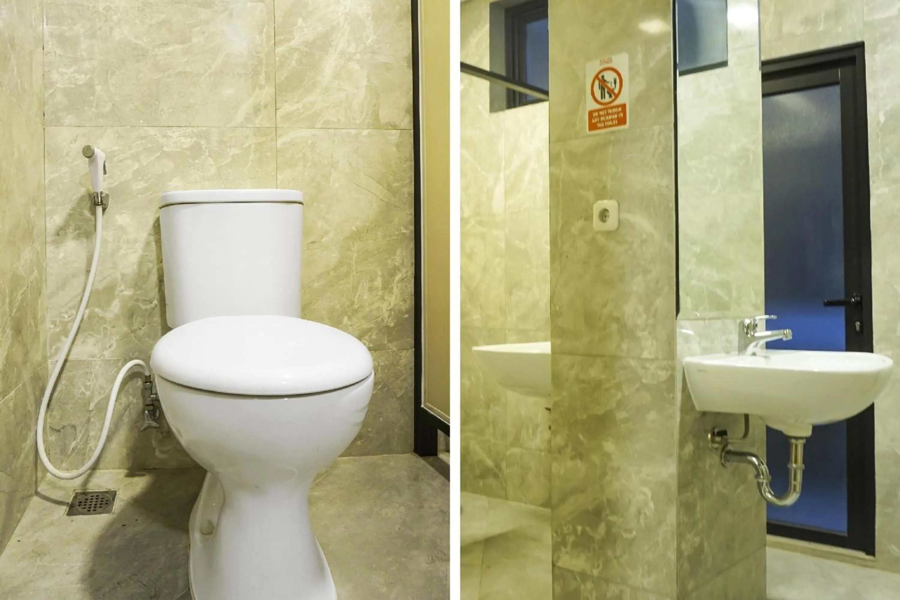 Bathroom in Hotel O Fiducia Capsule Hotel