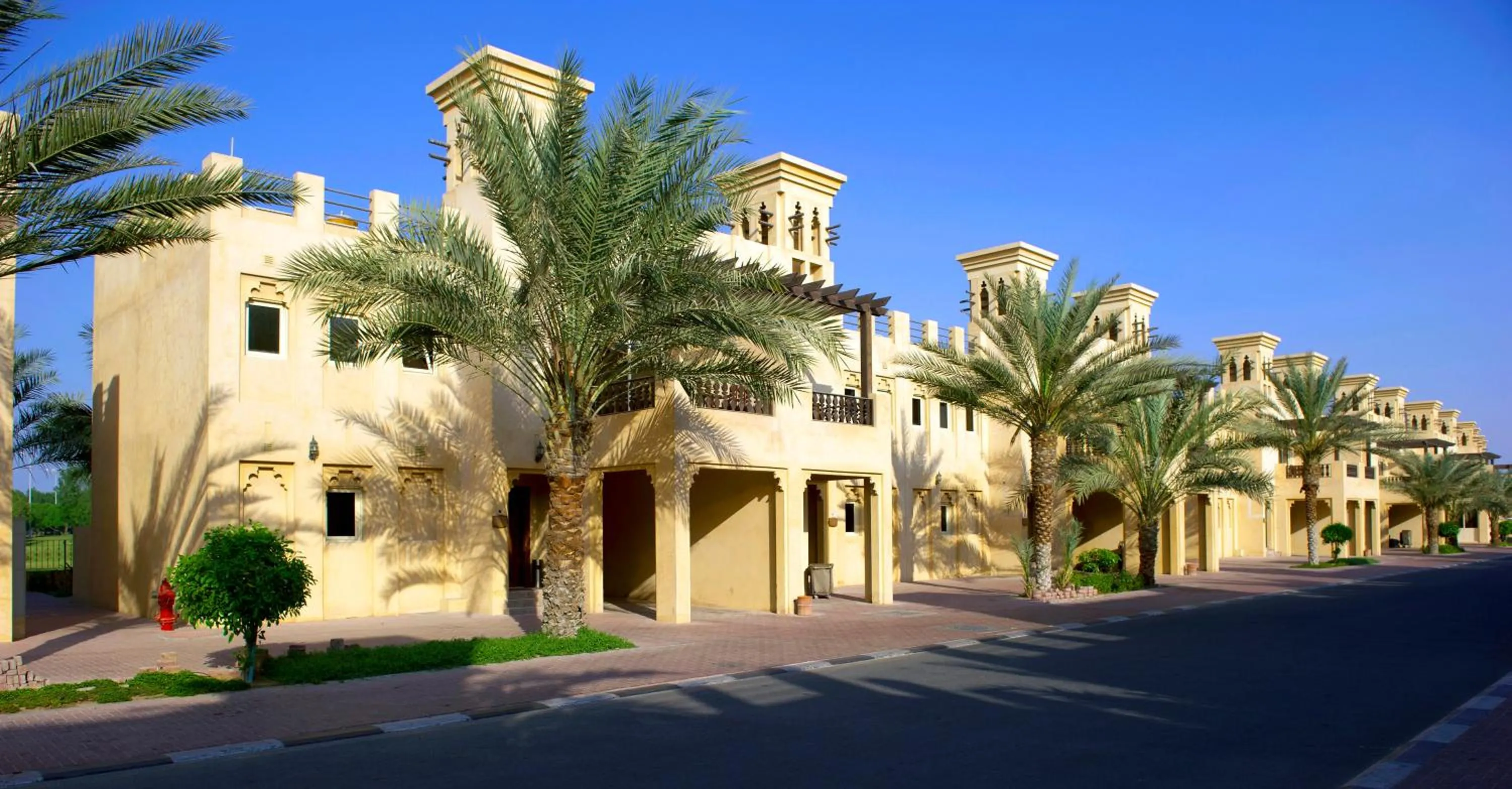 Property building in Al Hamra Village Hotel