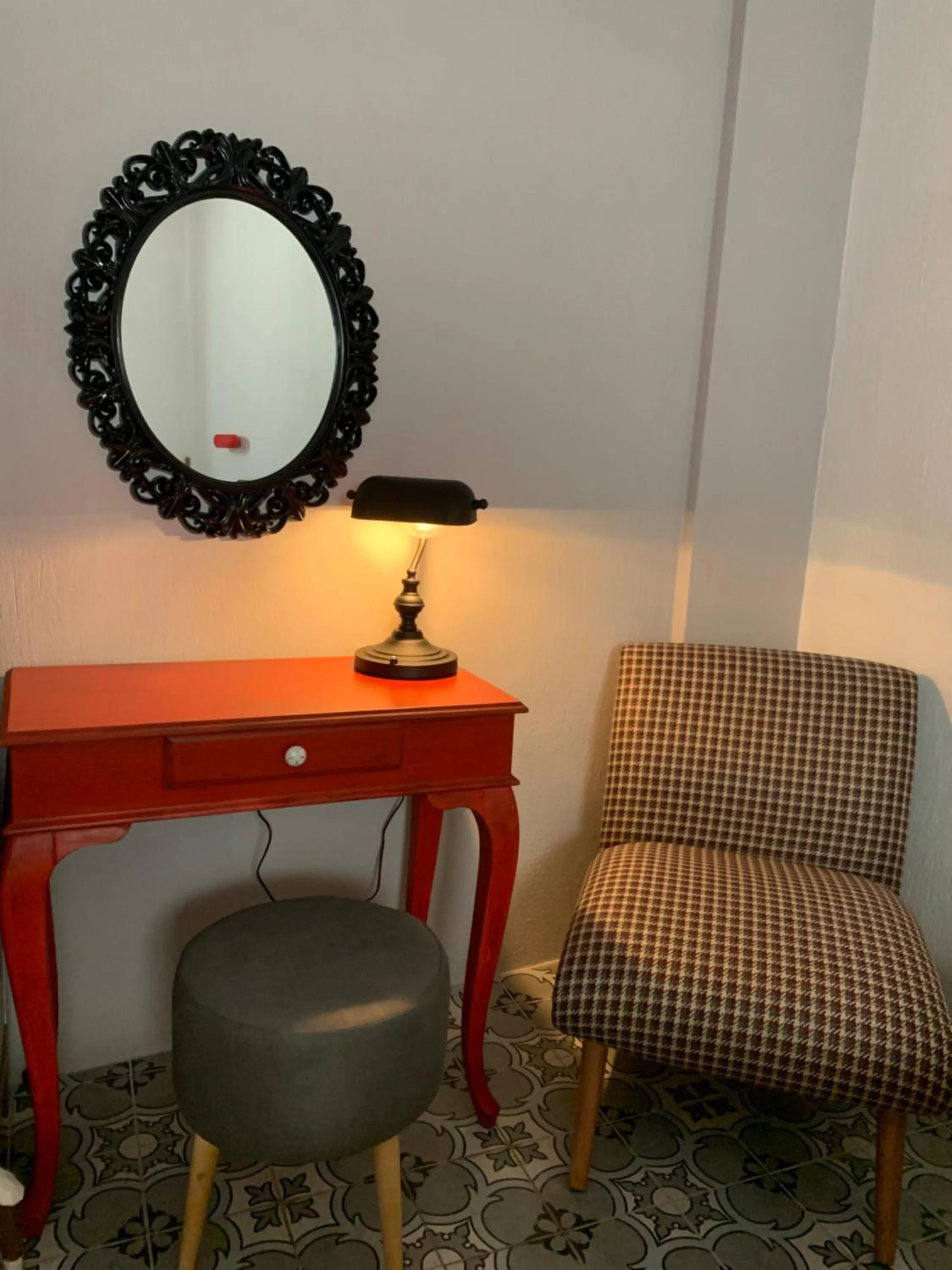 Seating area in Arden's House