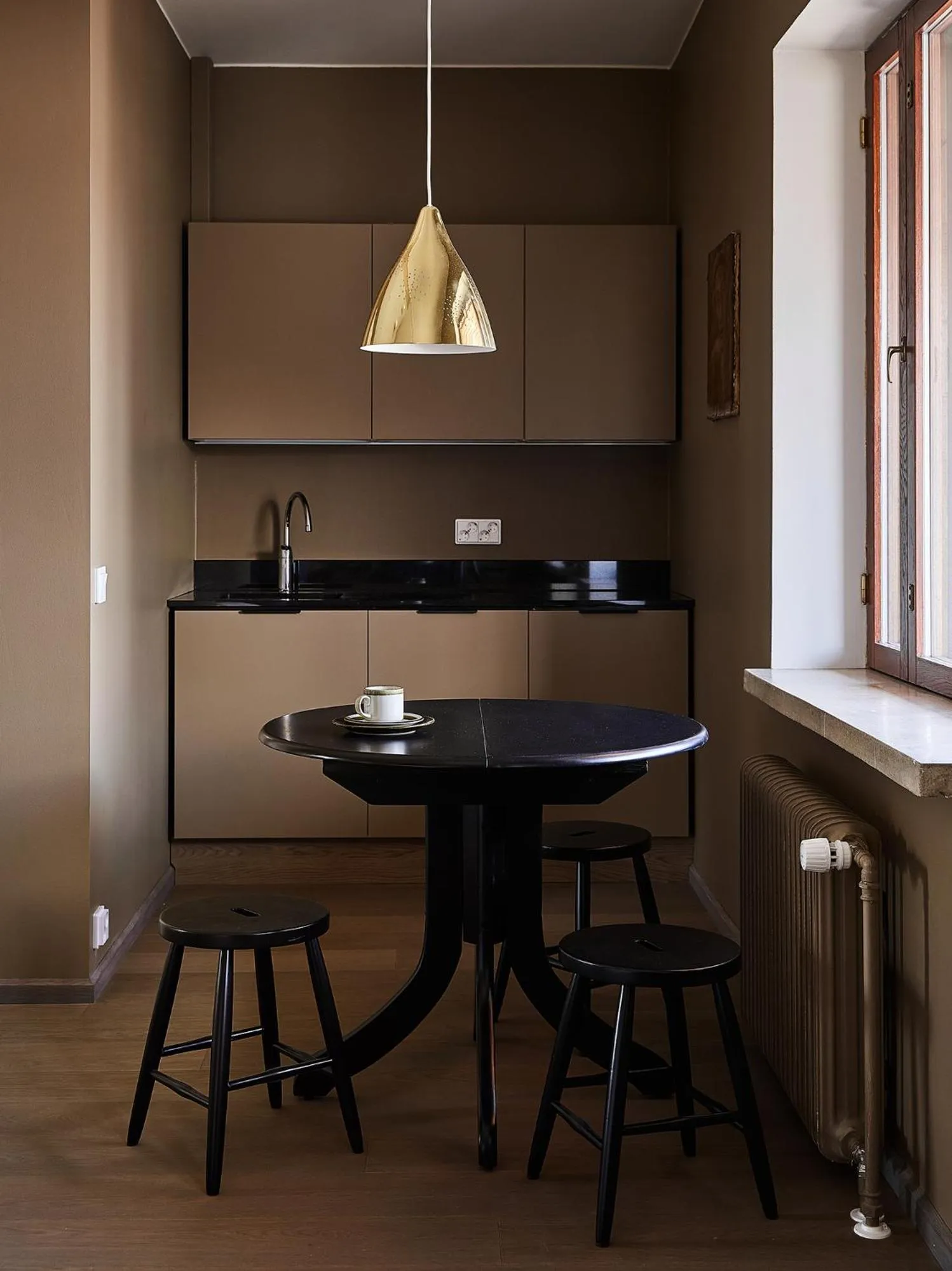 Kitchen or kitchenette in Hotelli Vihannonkulma