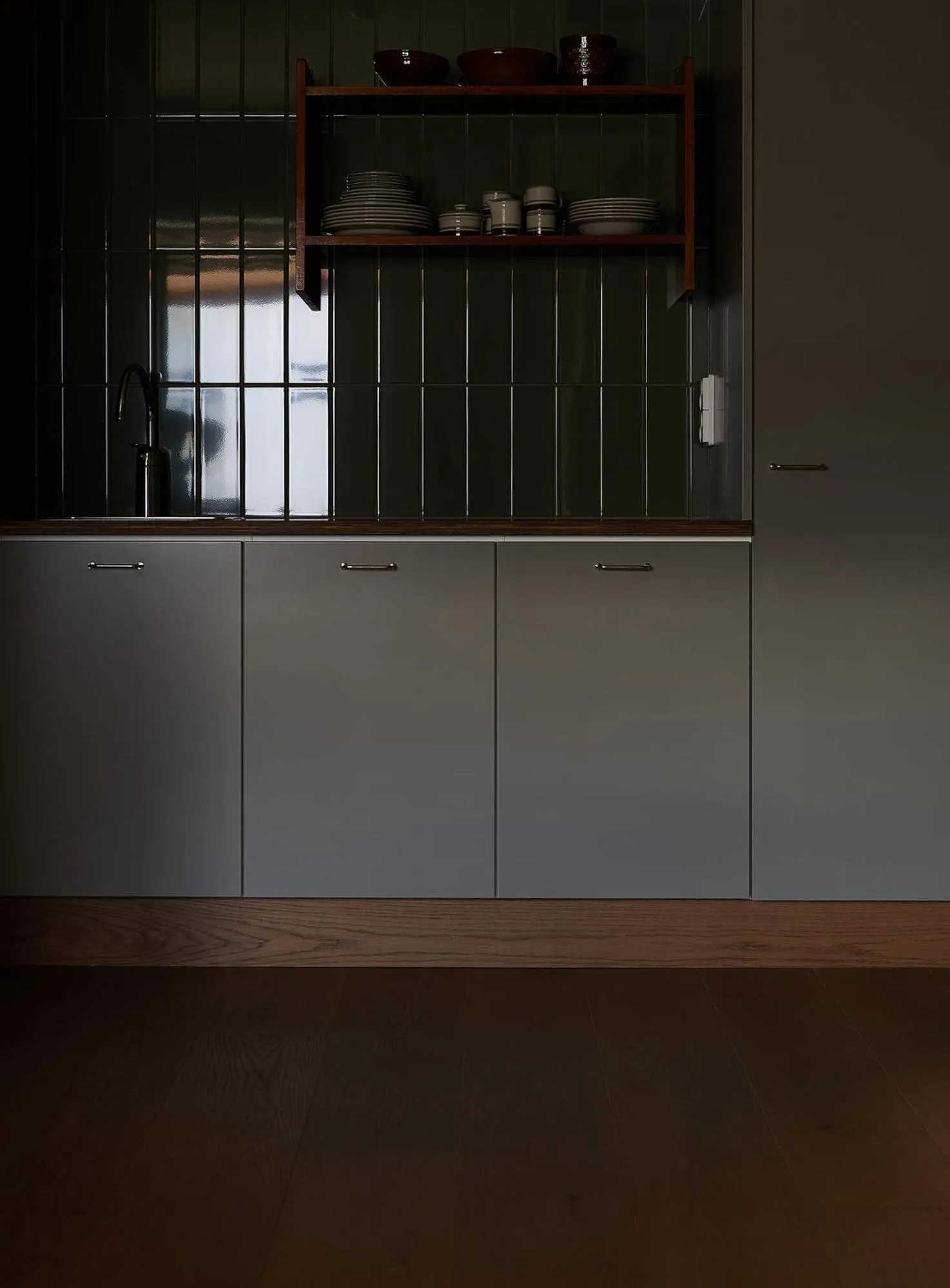 Kitchen or kitchenette in Hotelli Vihannonkulma