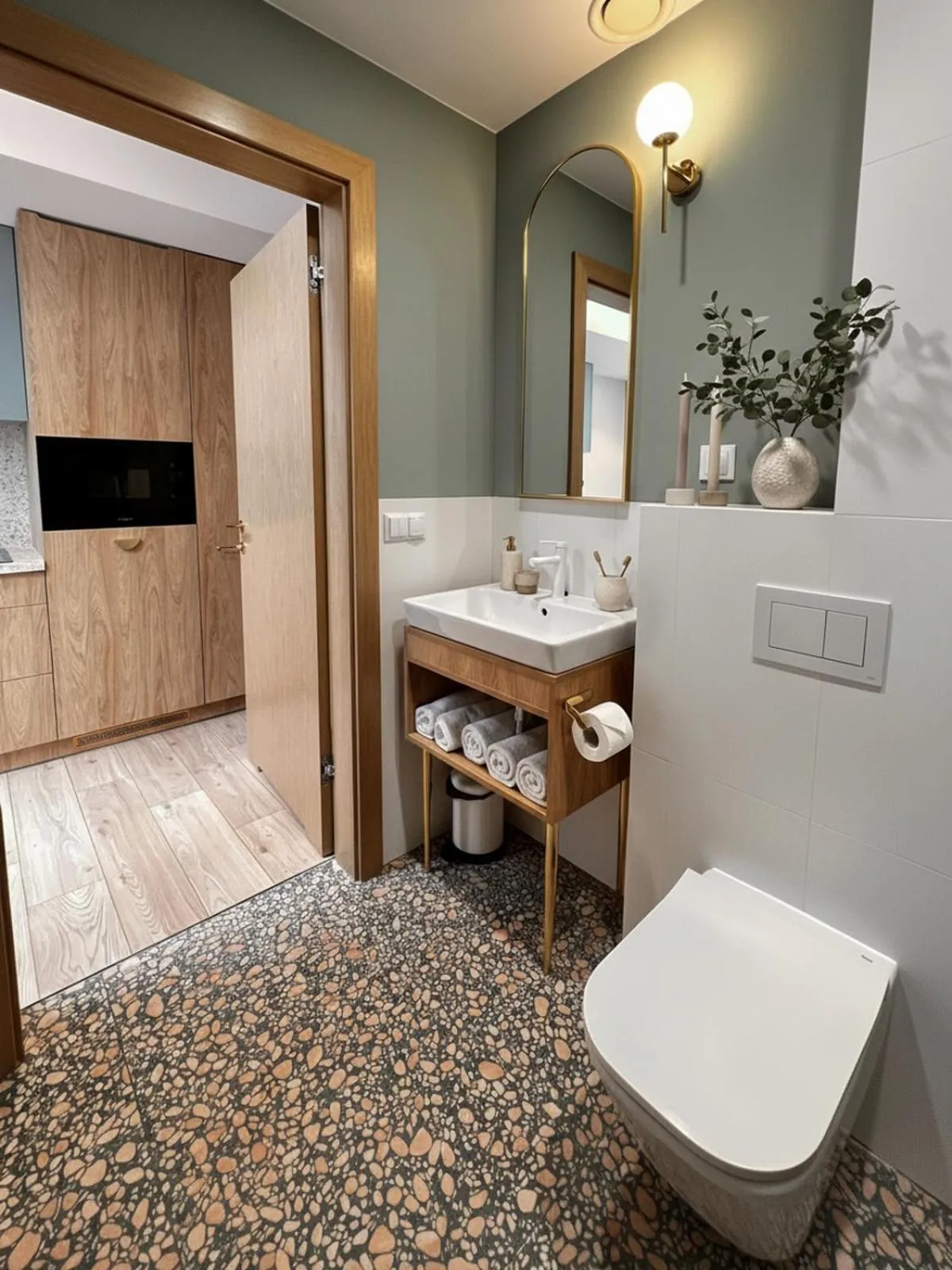 Bathroom in Monciak55 Sopot Apartments by StayLab