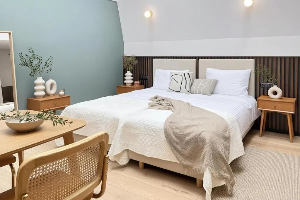 Bed in Monciak55 Sopot Apartments by StayLab