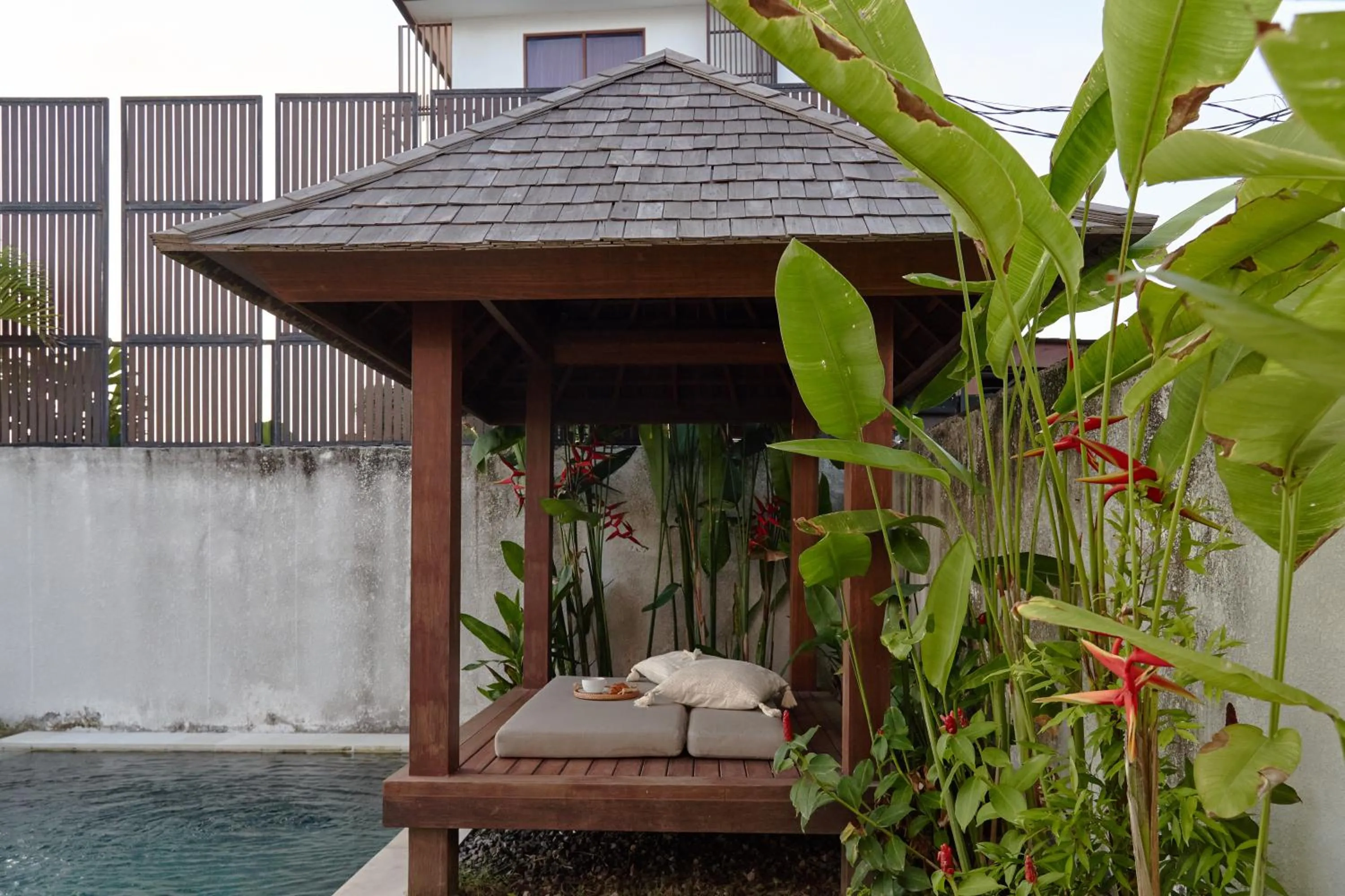 Seating area in Om Cemagi Beach Villa Canggu