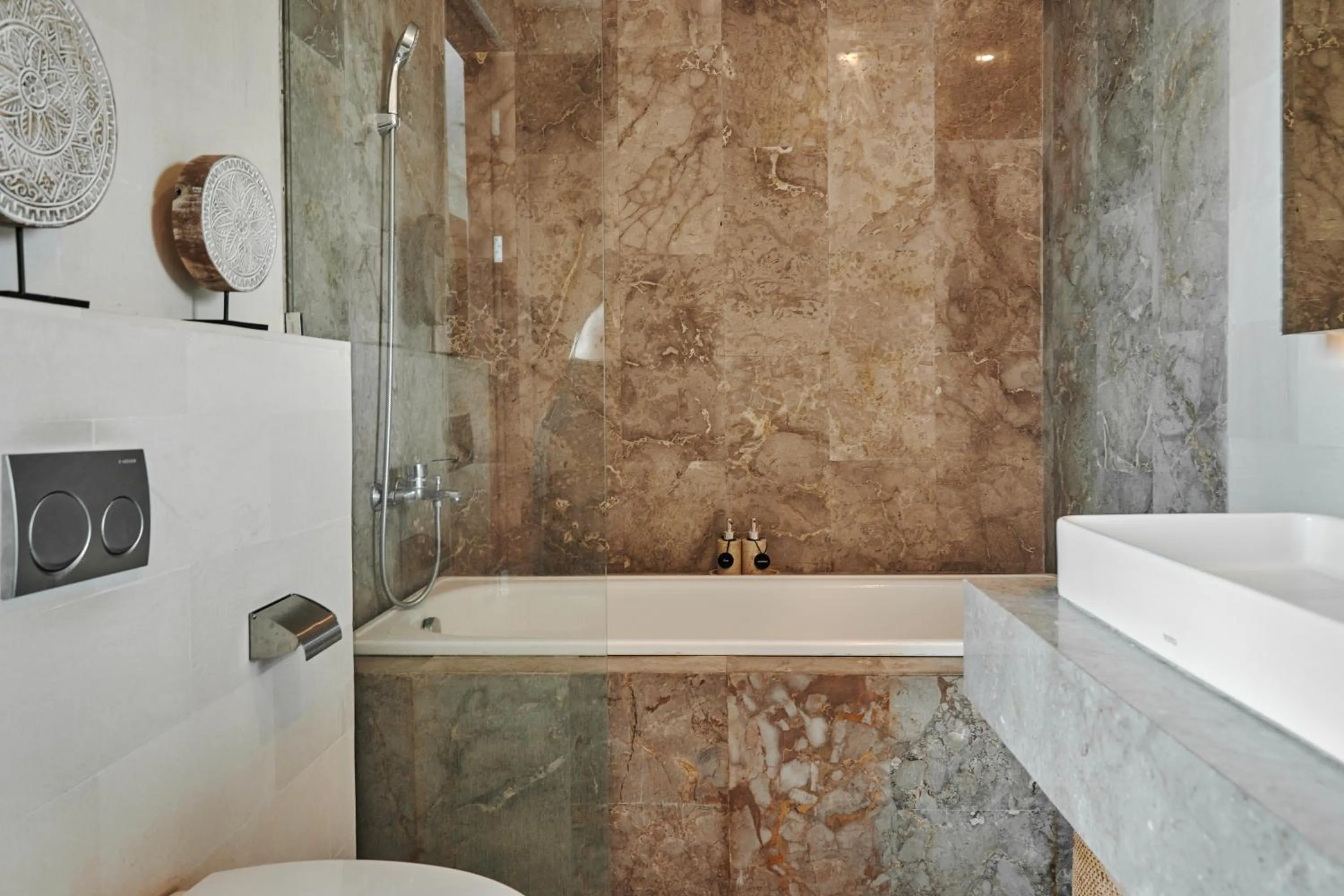 Shower in Om Cemagi Beach Villa Canggu