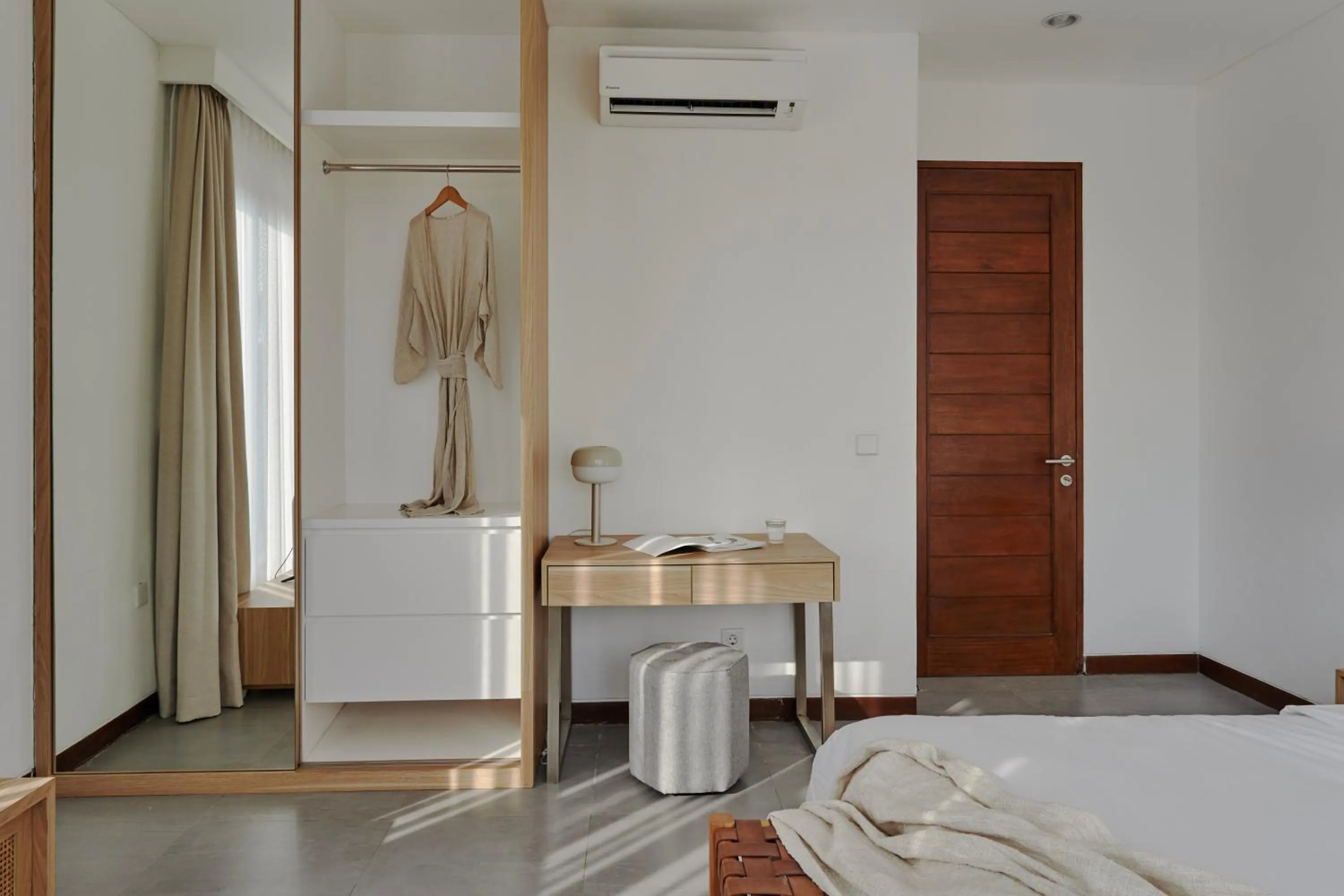 Seating area, Bed in Om Cemagi Beach Villa Canggu