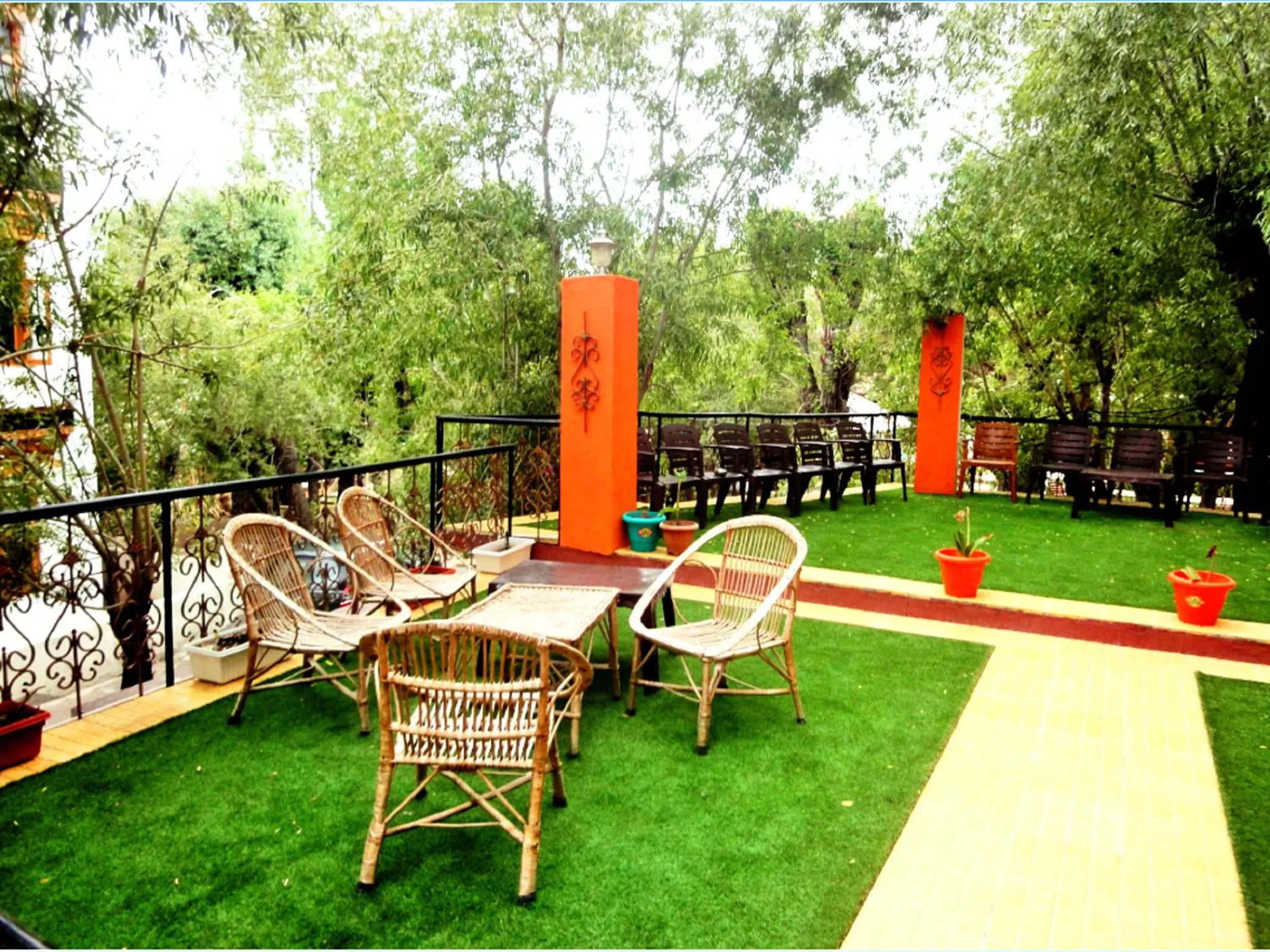 Patio in Hotel Grand Himalaya