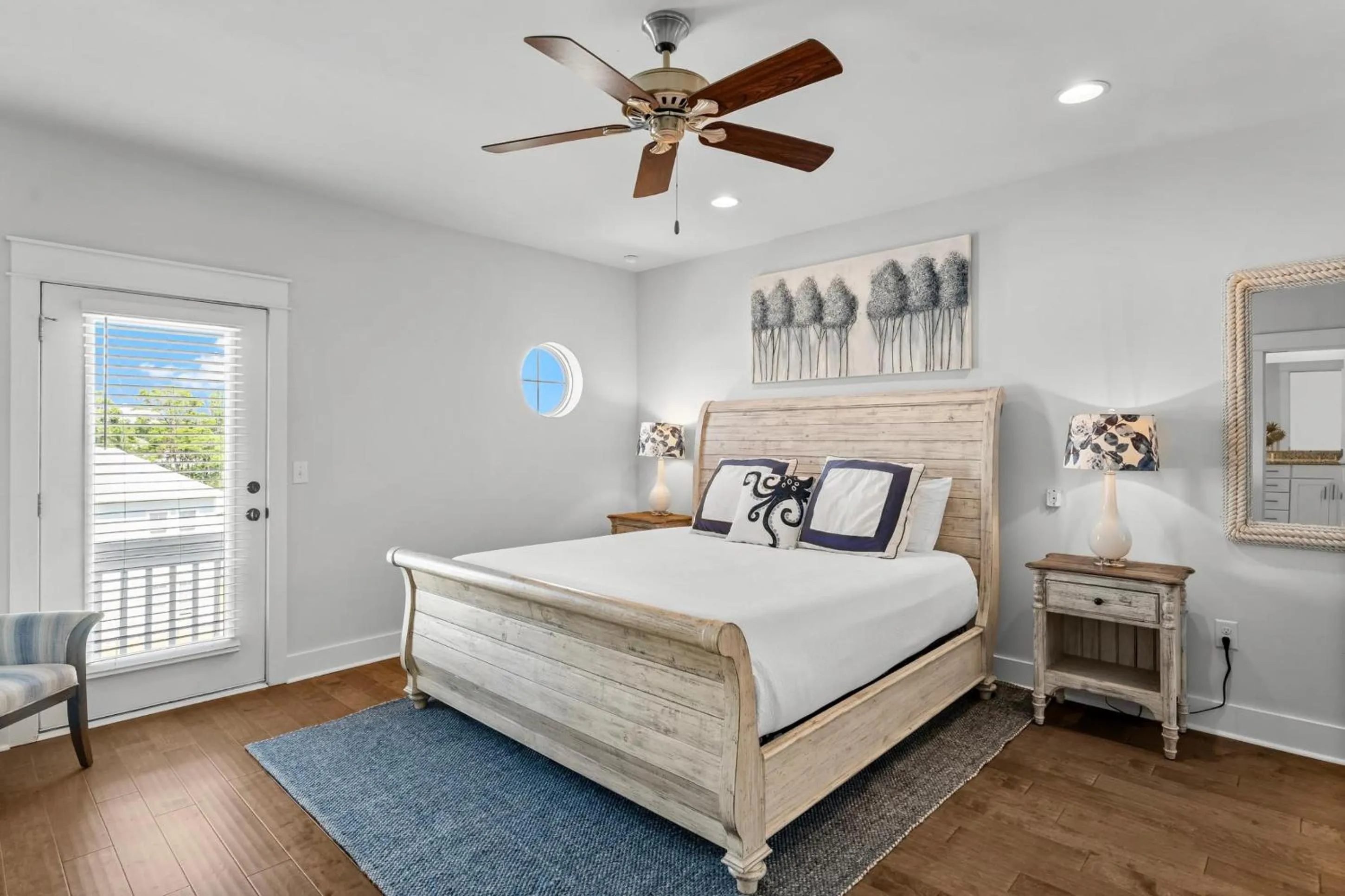 Bed in 30A Pet Friendly Beach House - 33 Sunset by Panhandle Getaways