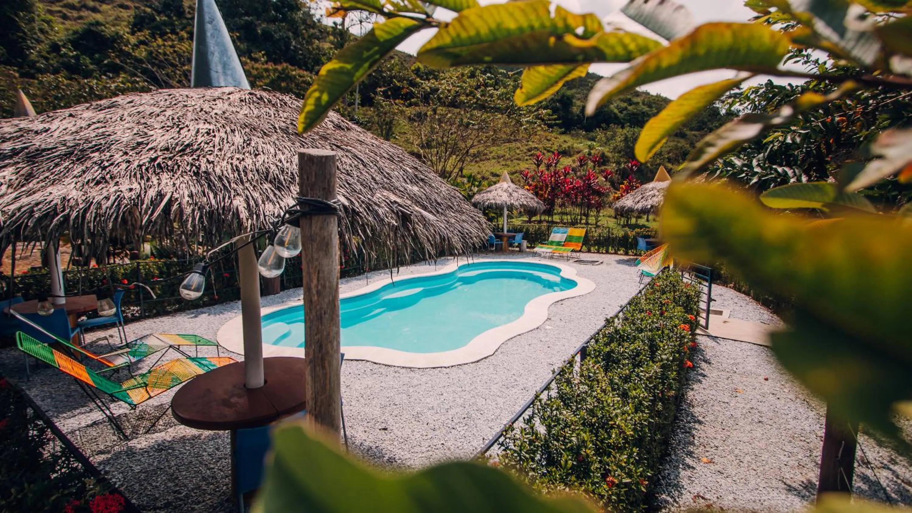 Pool view in Makenke Hostel By Los Colores Ecoparque