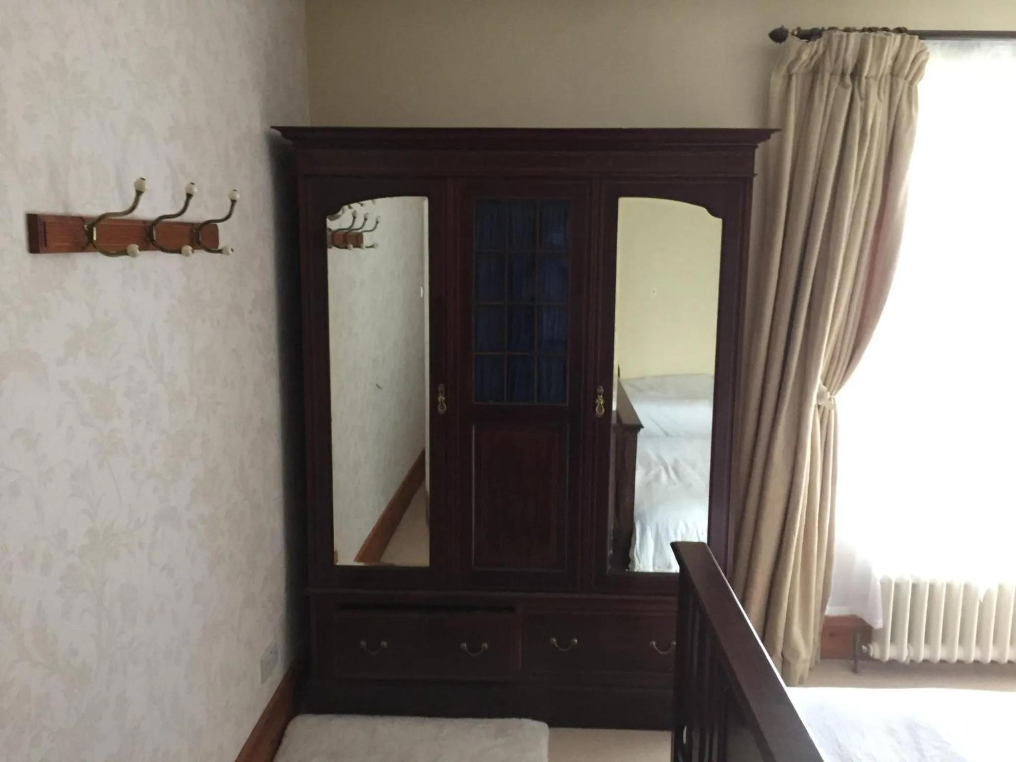 wardrobe, Bed in Brackfield House