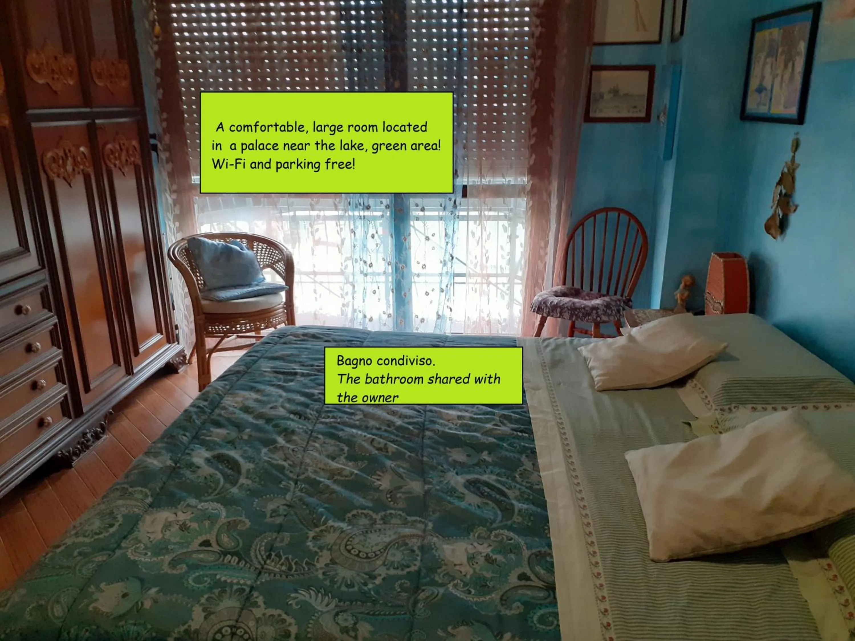 Bed in Room country-lake