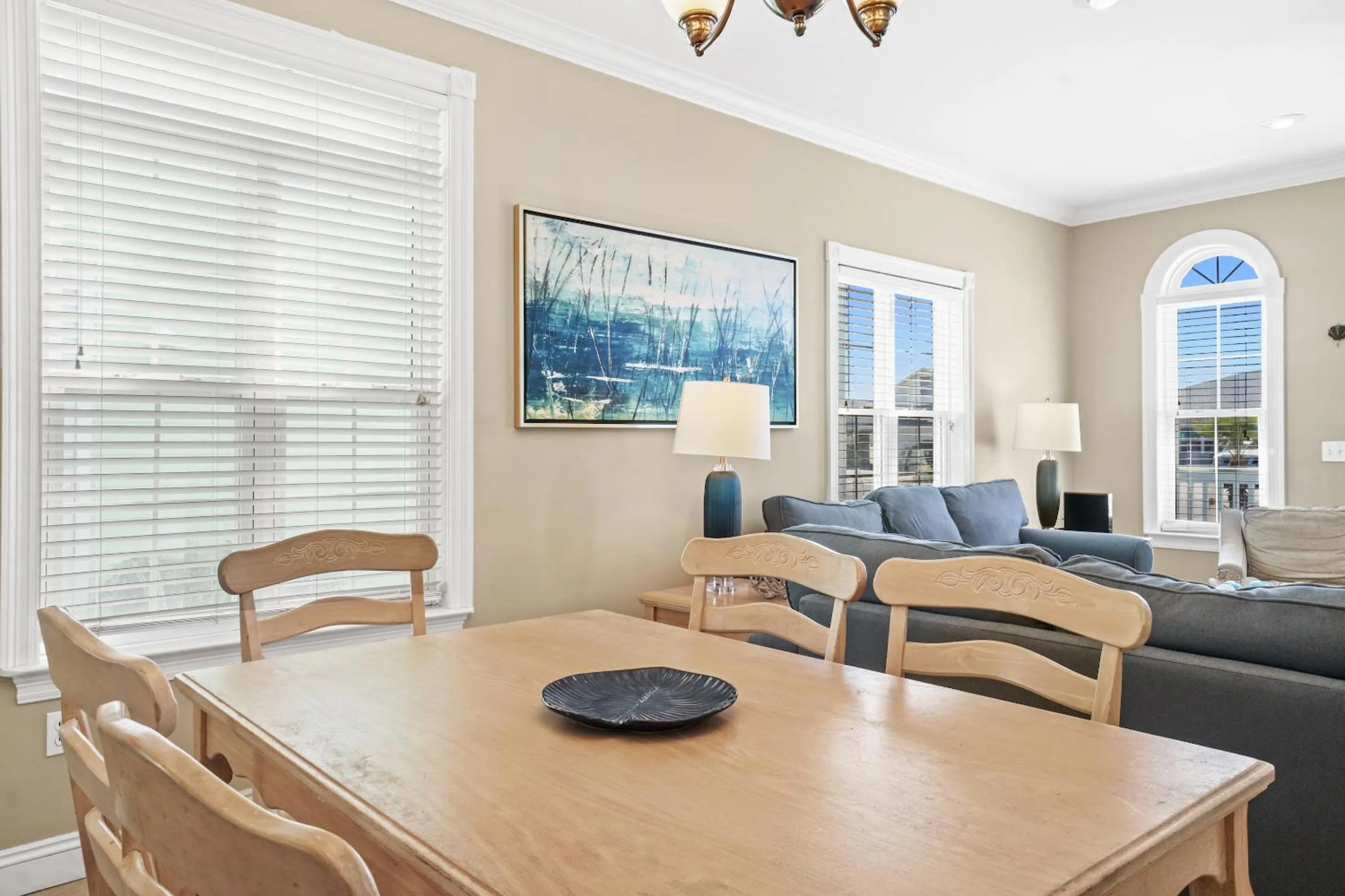 Living room in Summer Towne by Panhandle Getaways