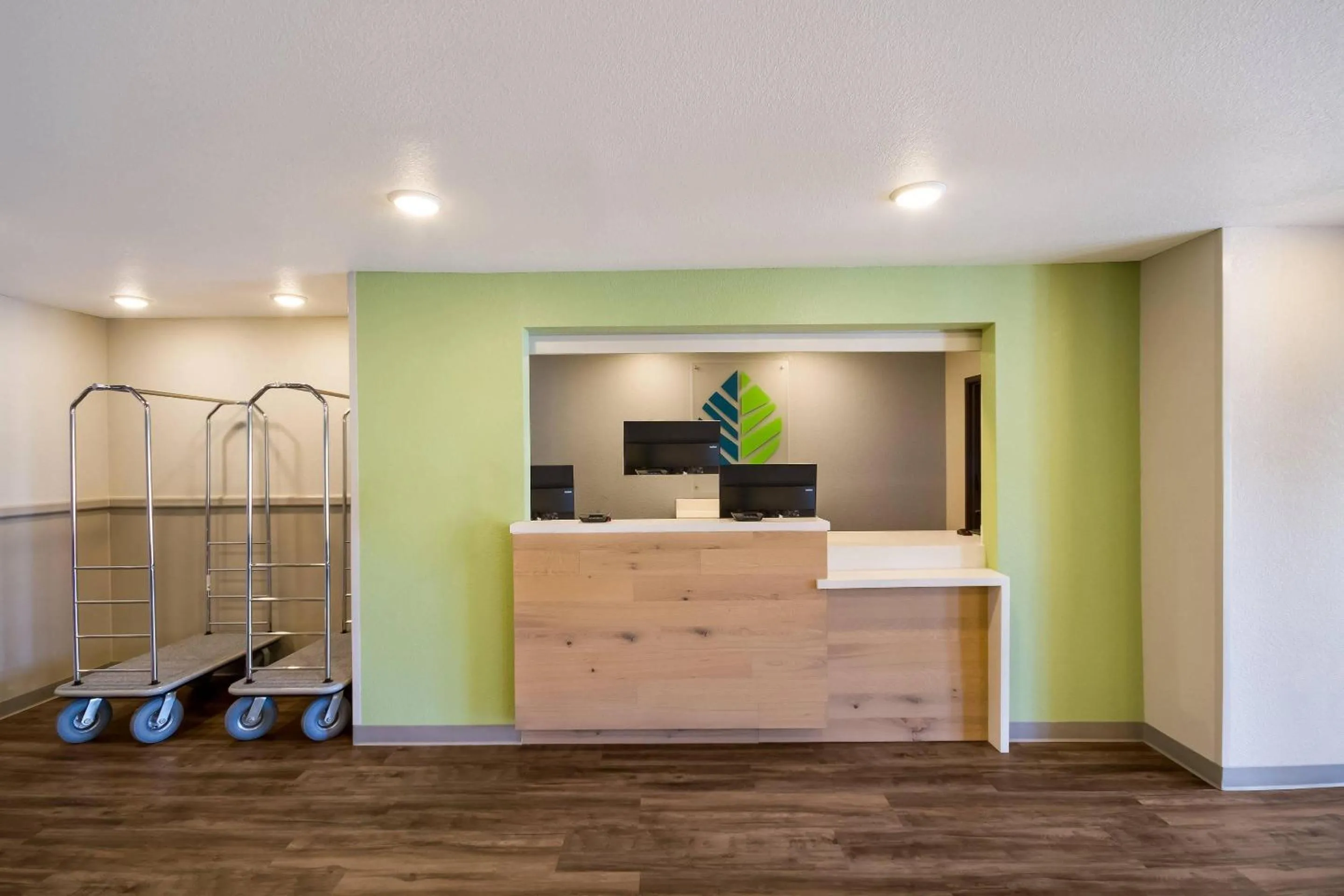 Lobby or reception in WoodSpring Suites Panama City Beach