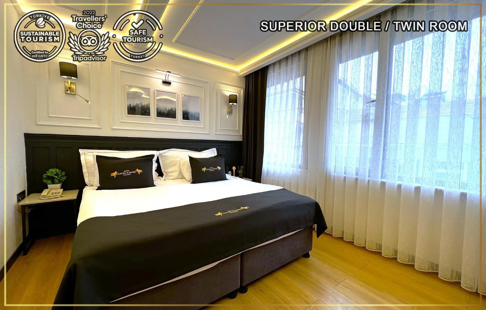 Bed in Angel's Home Hotel - Angel Group Hotels