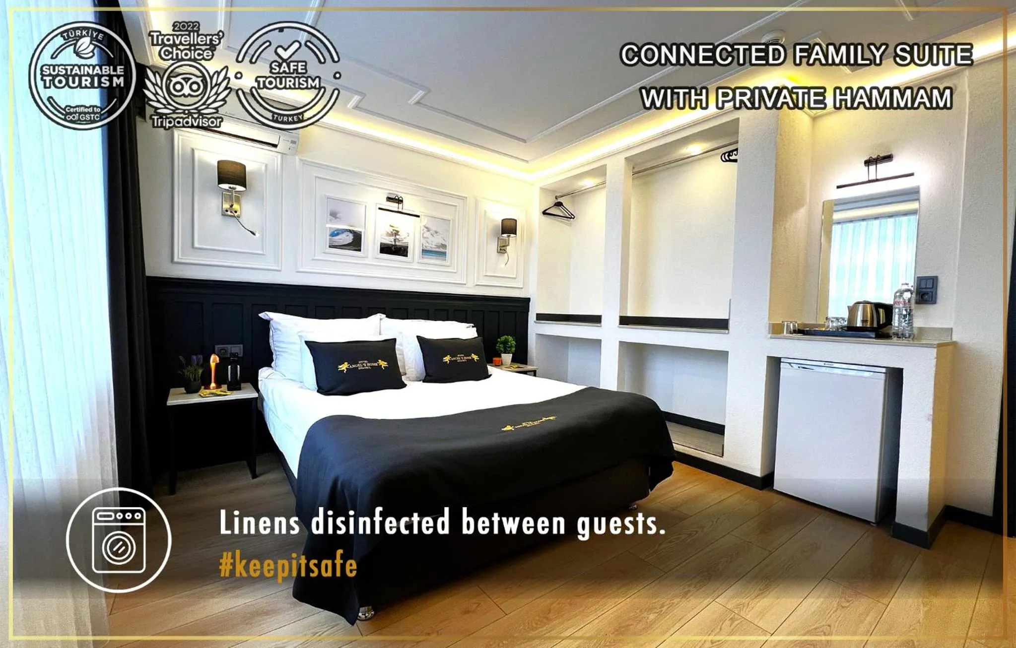 Bed in Angel's Home Hotel - Angel Group Hotels