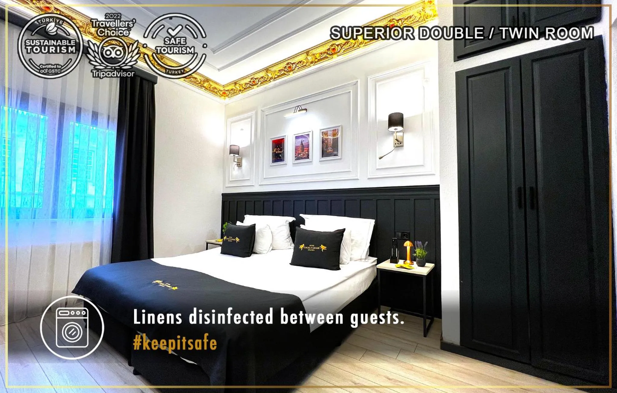 Bed in Angel's Home Hotel - Angel Group Hotels