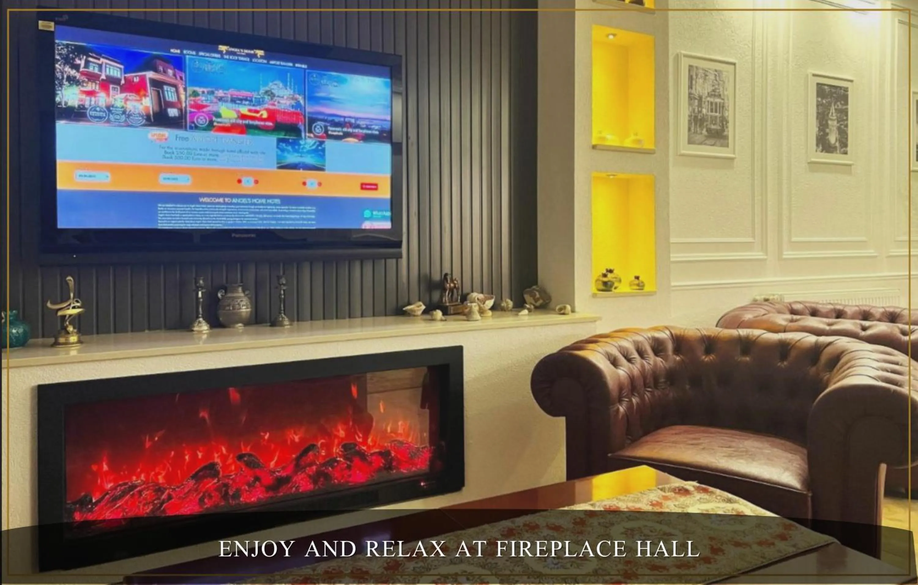 Communal lounge/ TV room in Angel's Home Hotel - Angel Group Hotels